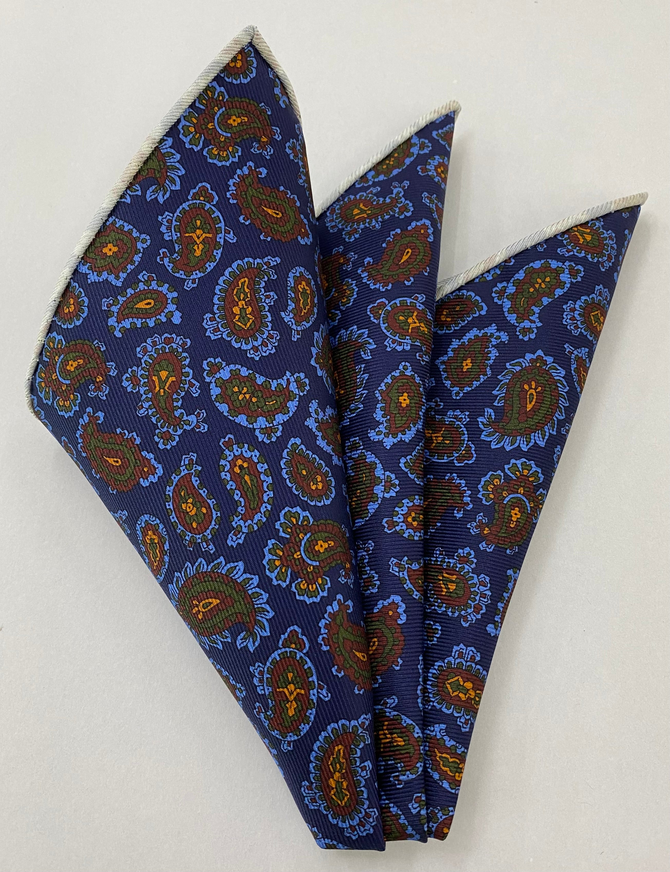 모던 마더 맥클스필드 프린트 실크 포켓 스퀘어 MMPP-108