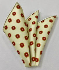 Macclesfield Madder Printed Silk Pocket Square MMPP-143