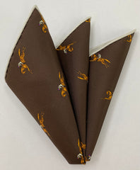 Macclesfield Madder Printed Silk Pocket Square MMPP-160