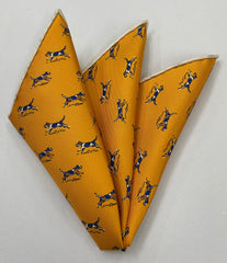 Macclesfield Madder Printed Silk Pocket Square MMPP-170