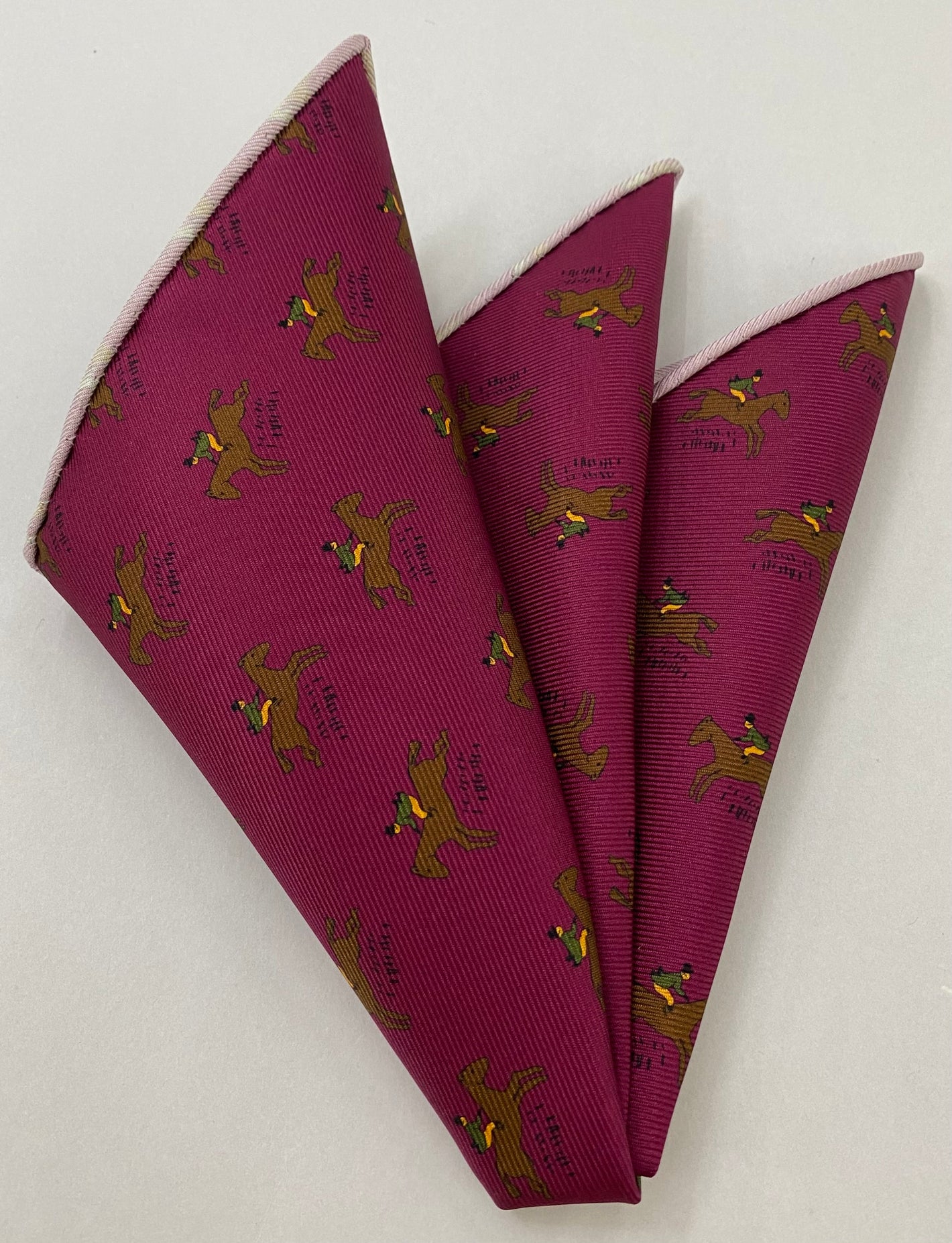 マクルズフィールド・マダー プリントシルク ポケットスクエア MMPP-176