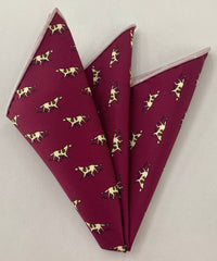 Macclesfield Madder Printed Silk Pocket Square MMPP-183