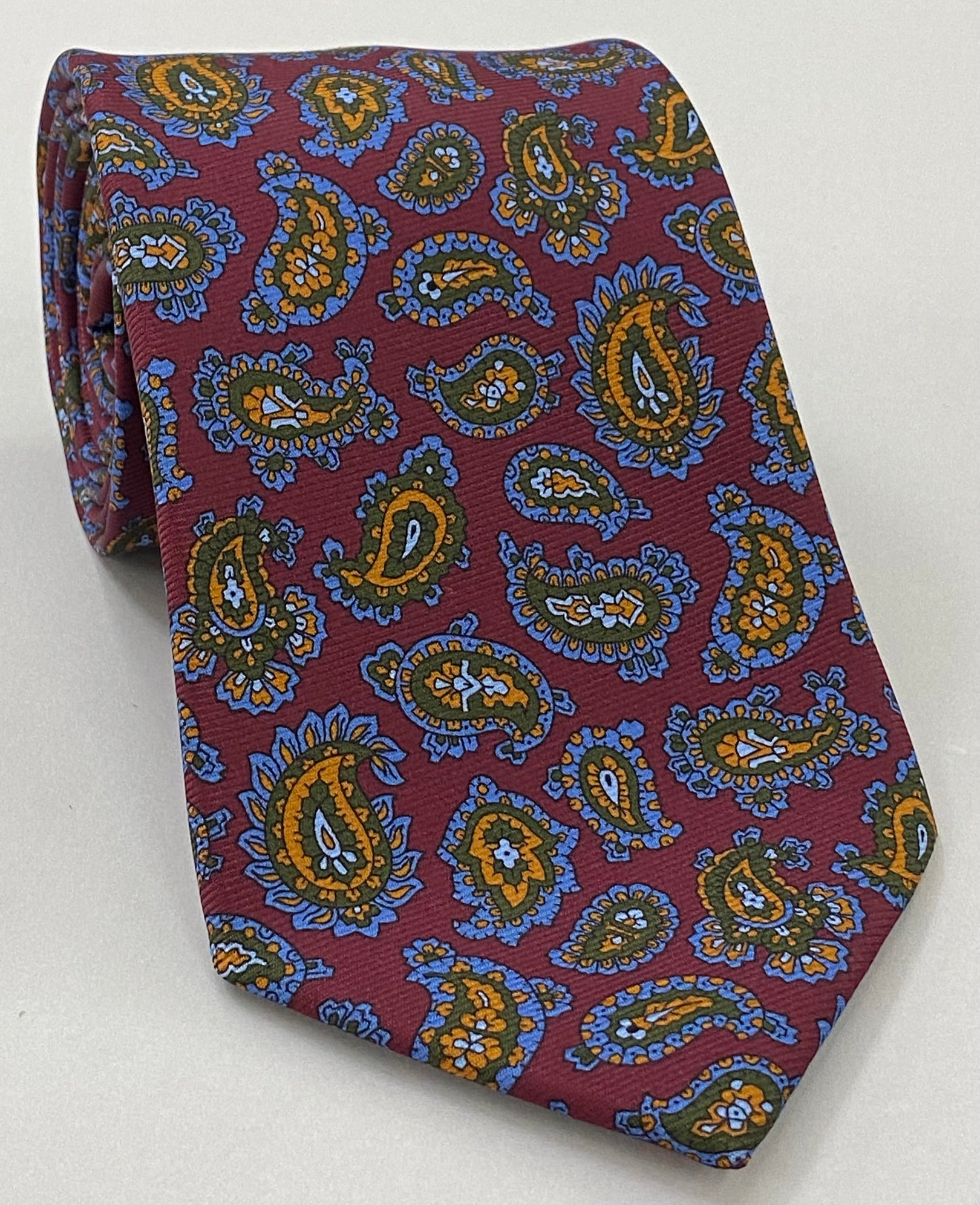 맥클스필드 모던 마더 프린트 실크 타이 MMPT-110