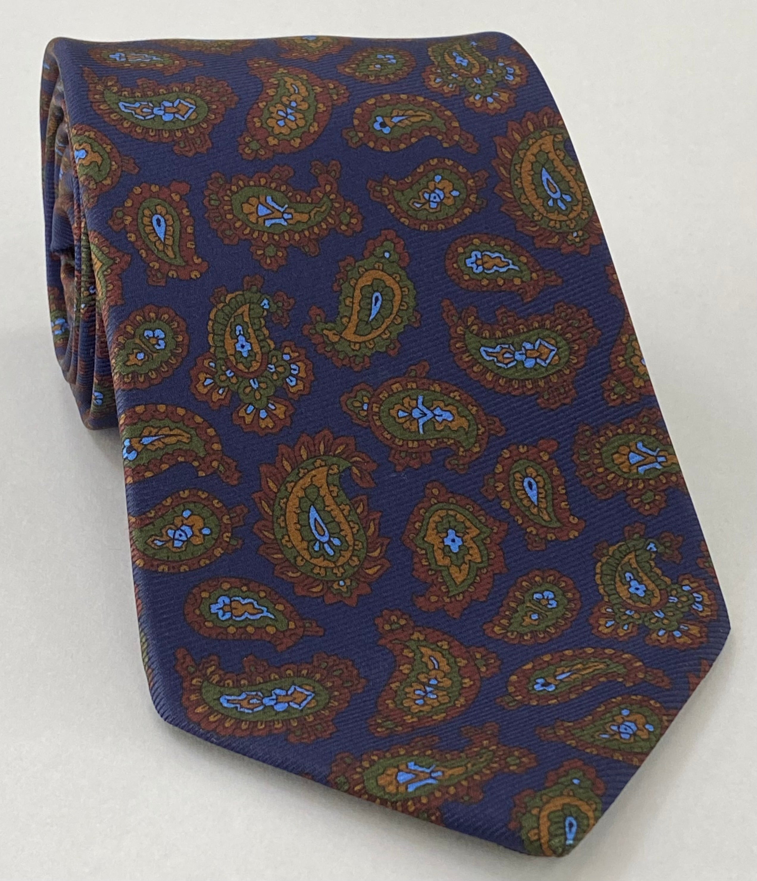 Macclesfield Modern Madder Printed Silk Tie MMPT-119