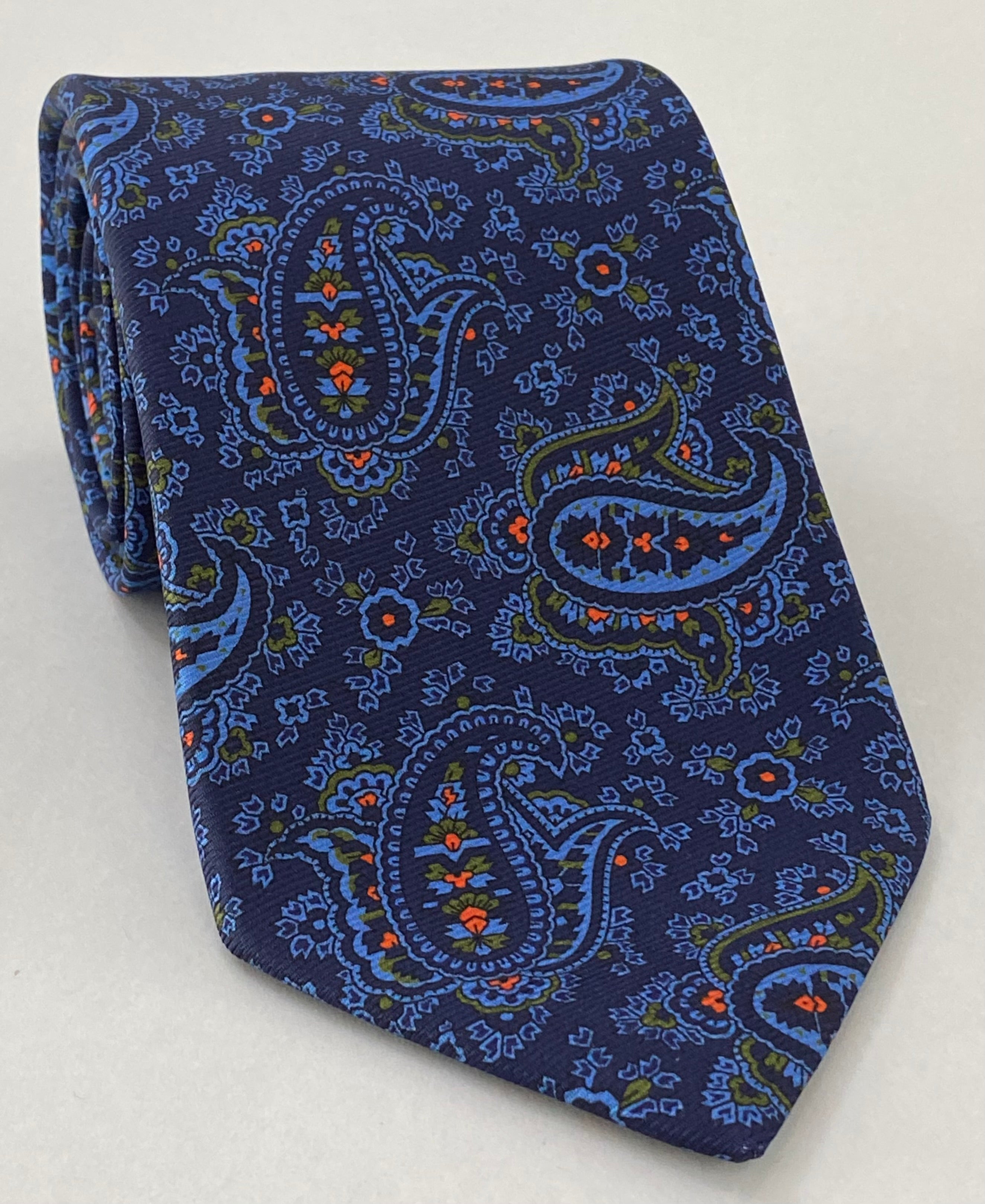 Macclesfield Modern Madder Printed Silk Tie MMPT-121
