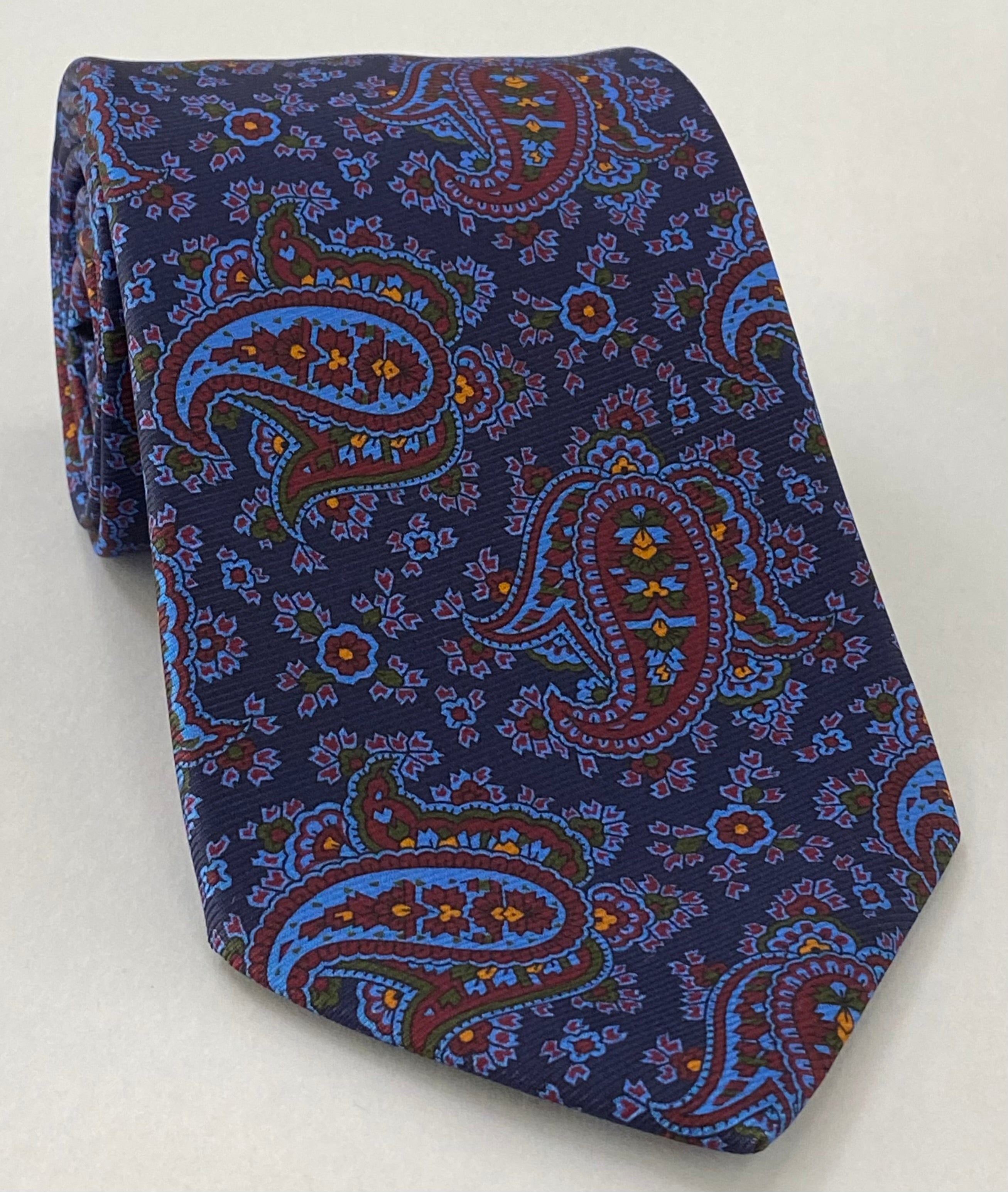 Macclesfield Modern Madder Printed Silk Tie MMPT-123