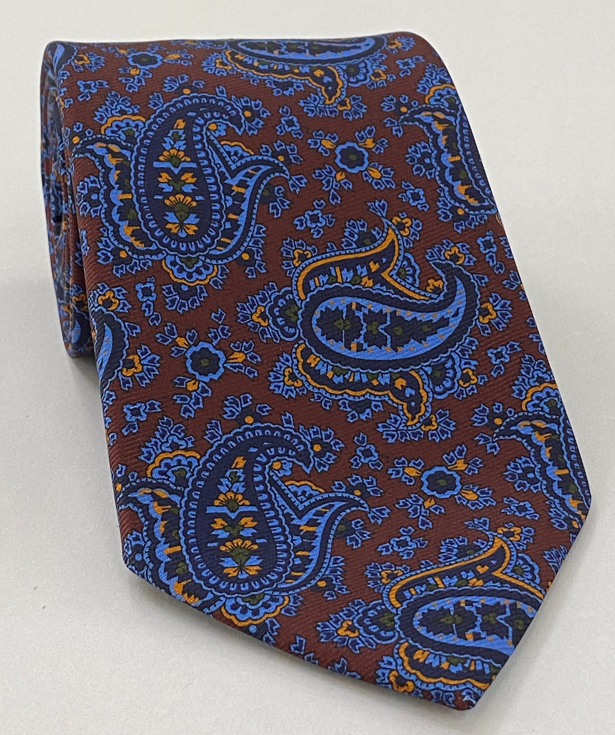 Macclesfield Modern Madder Printed Silk Tie MMPT-124