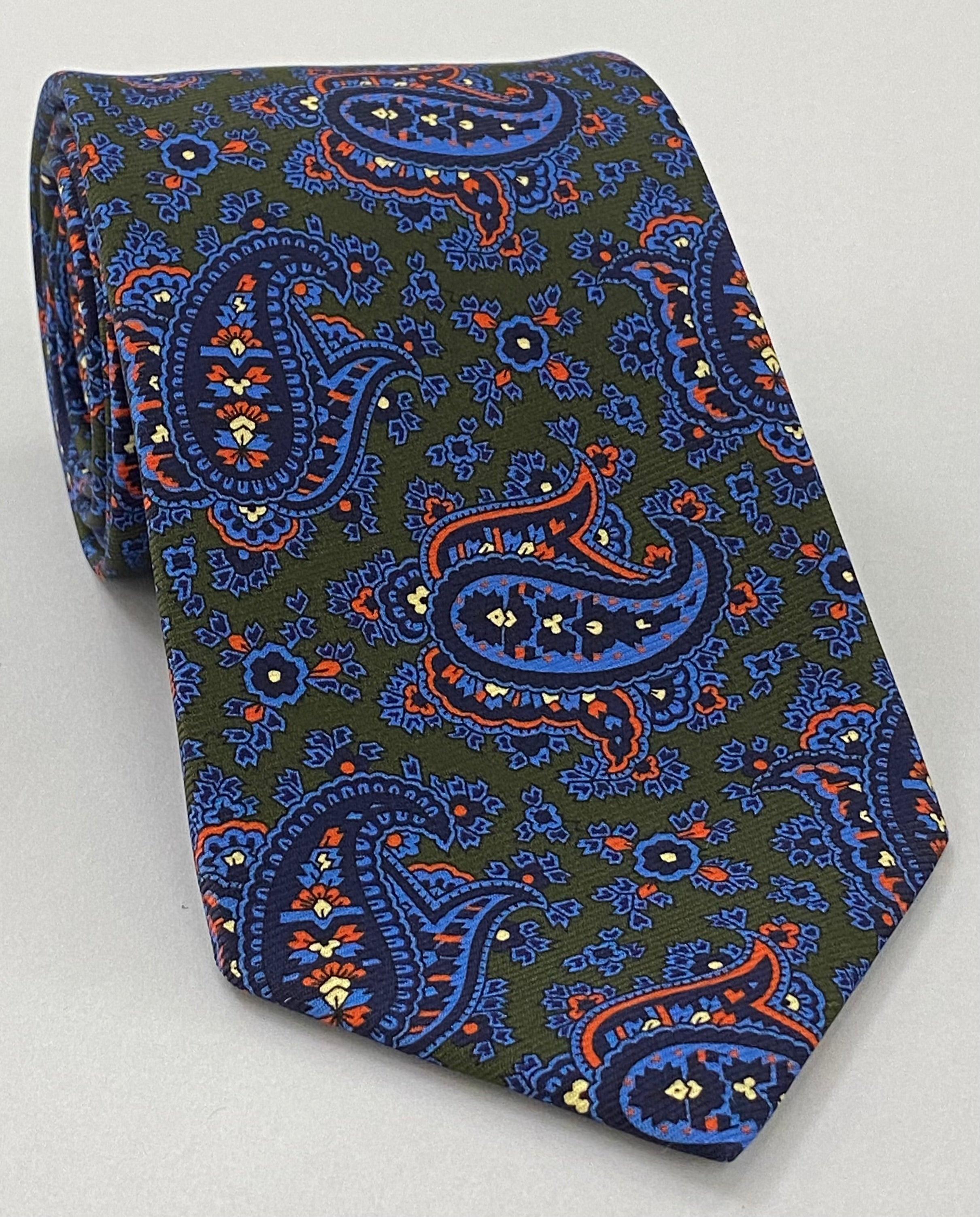 Macclesfield Modern Madder Printed Silk Tie MMPT-126