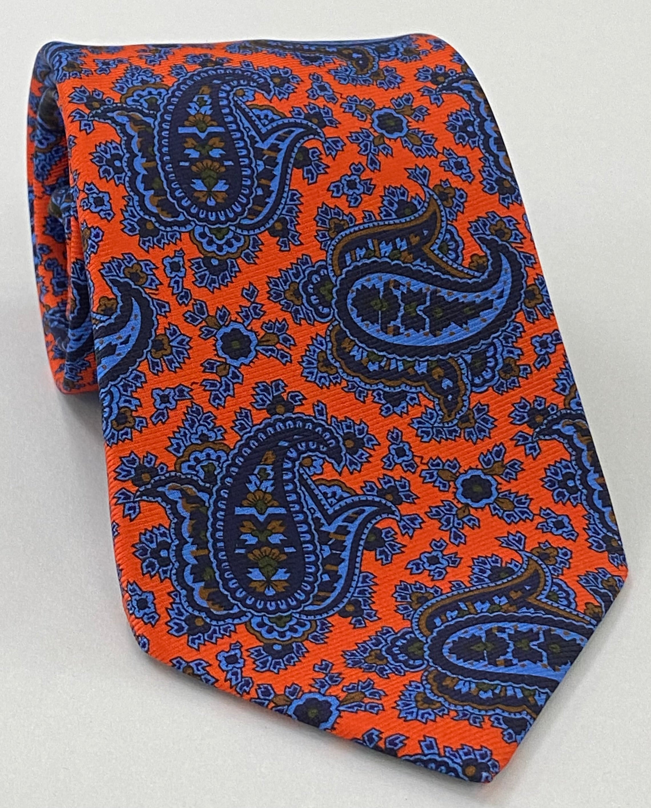 Macclesfield Modern Madder Printed Silk Tie MMPT-127