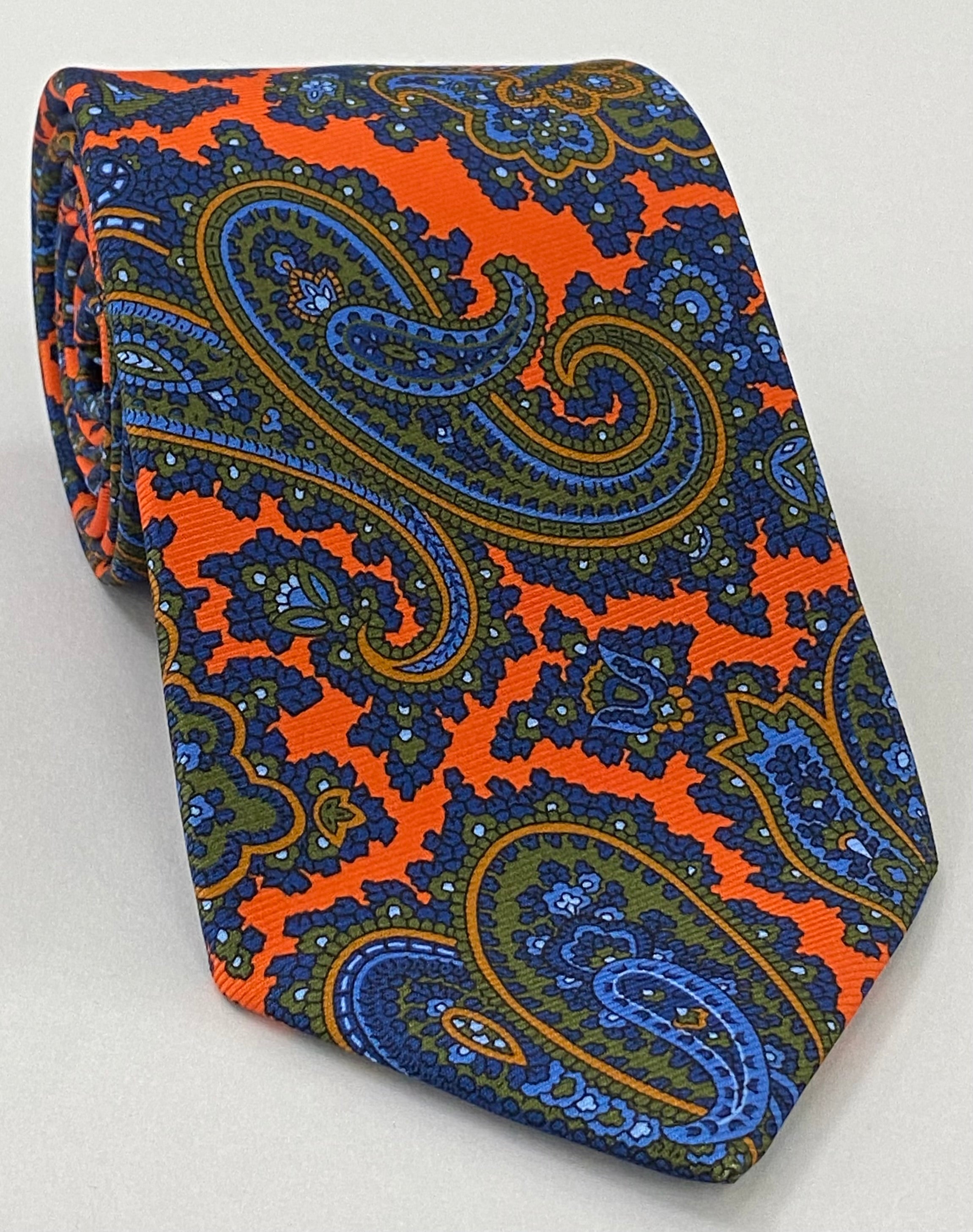 Macclesfield Modern Madder Printed Silk Tie MMPT-129