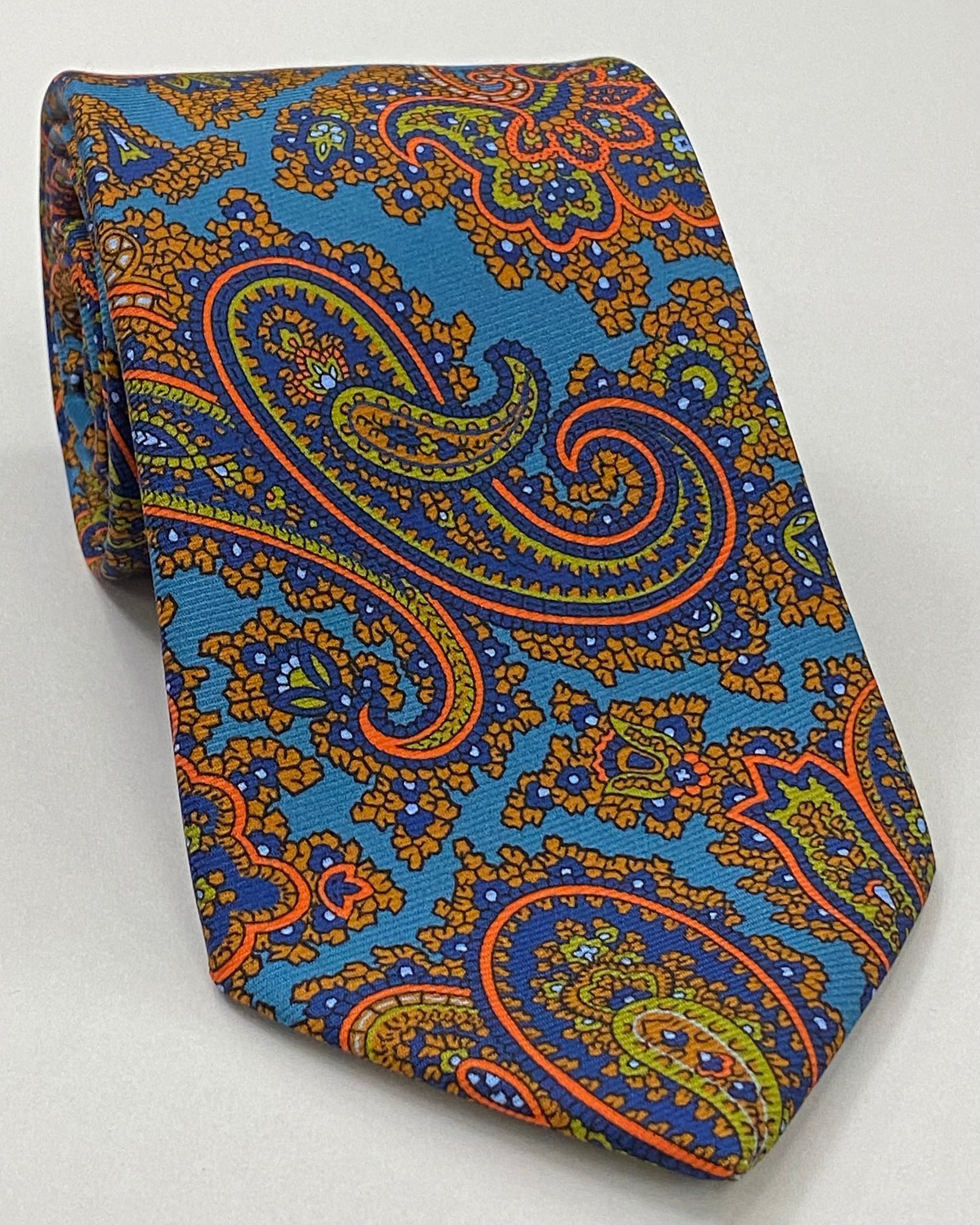Macclesfield Modern Madder Printed Silk Tie MMPT-131
