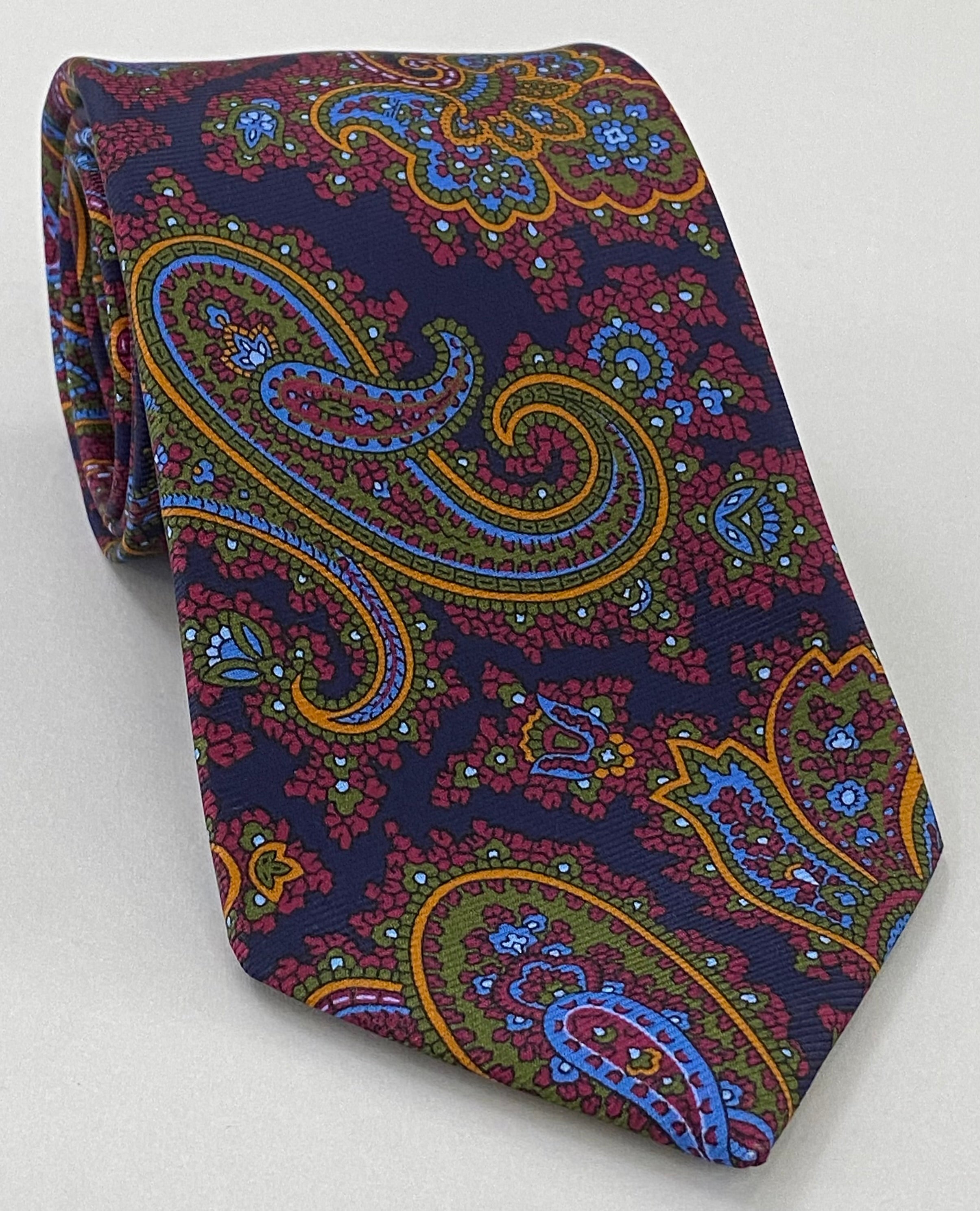 Macclesfield Modern Madder Printed Silk Tie MMPT-133