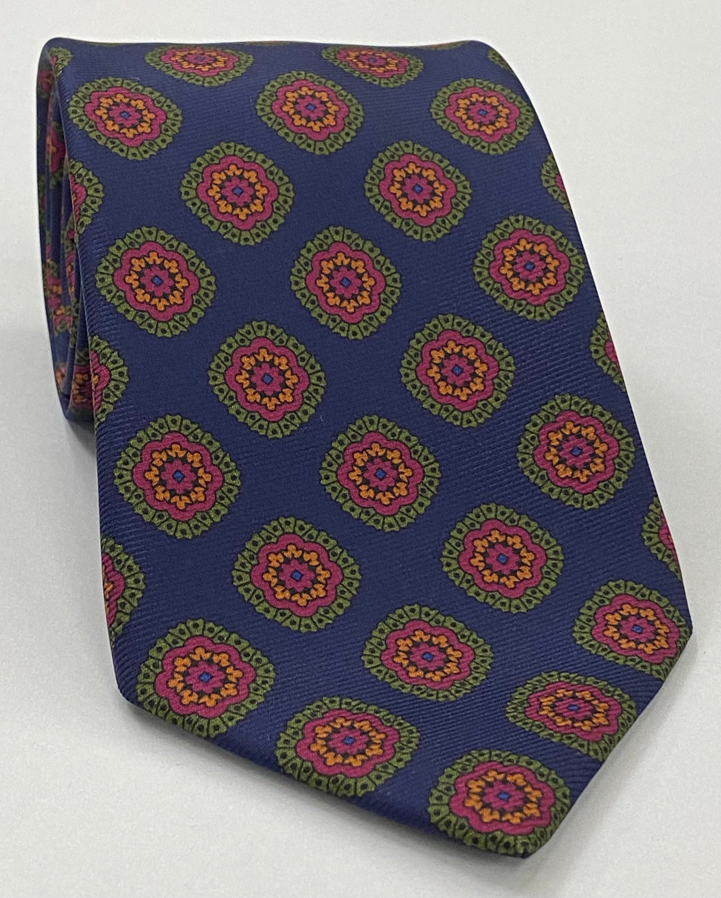 Macclesfield Modern Madder Printed Silk Tie MMPT-137