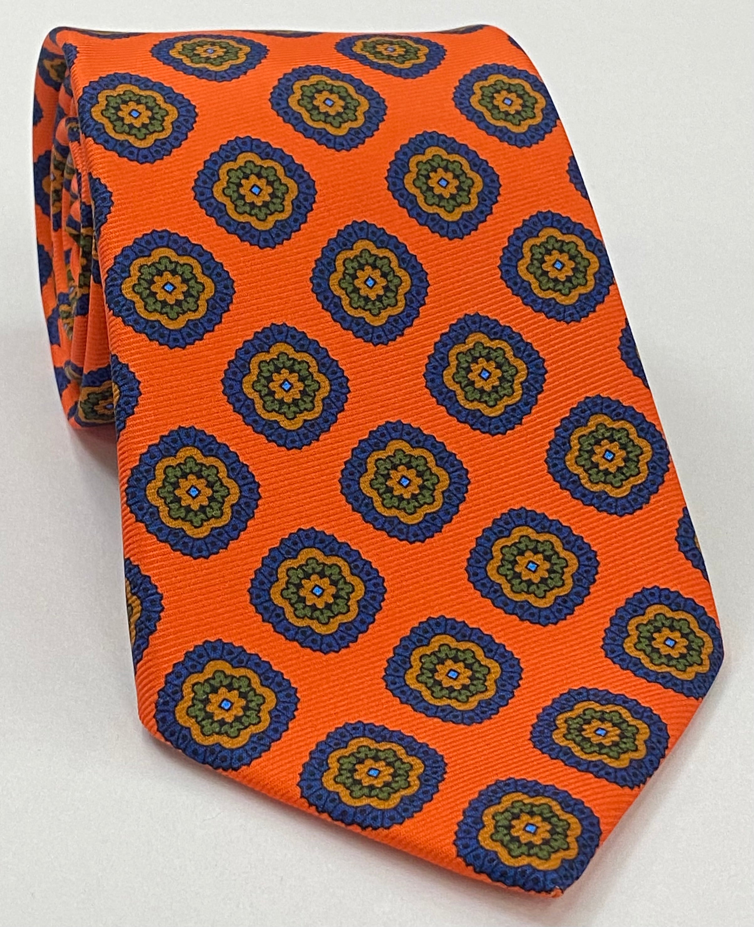 Macclesfield Modern Madder Printed Silk Tie MMPT-138
