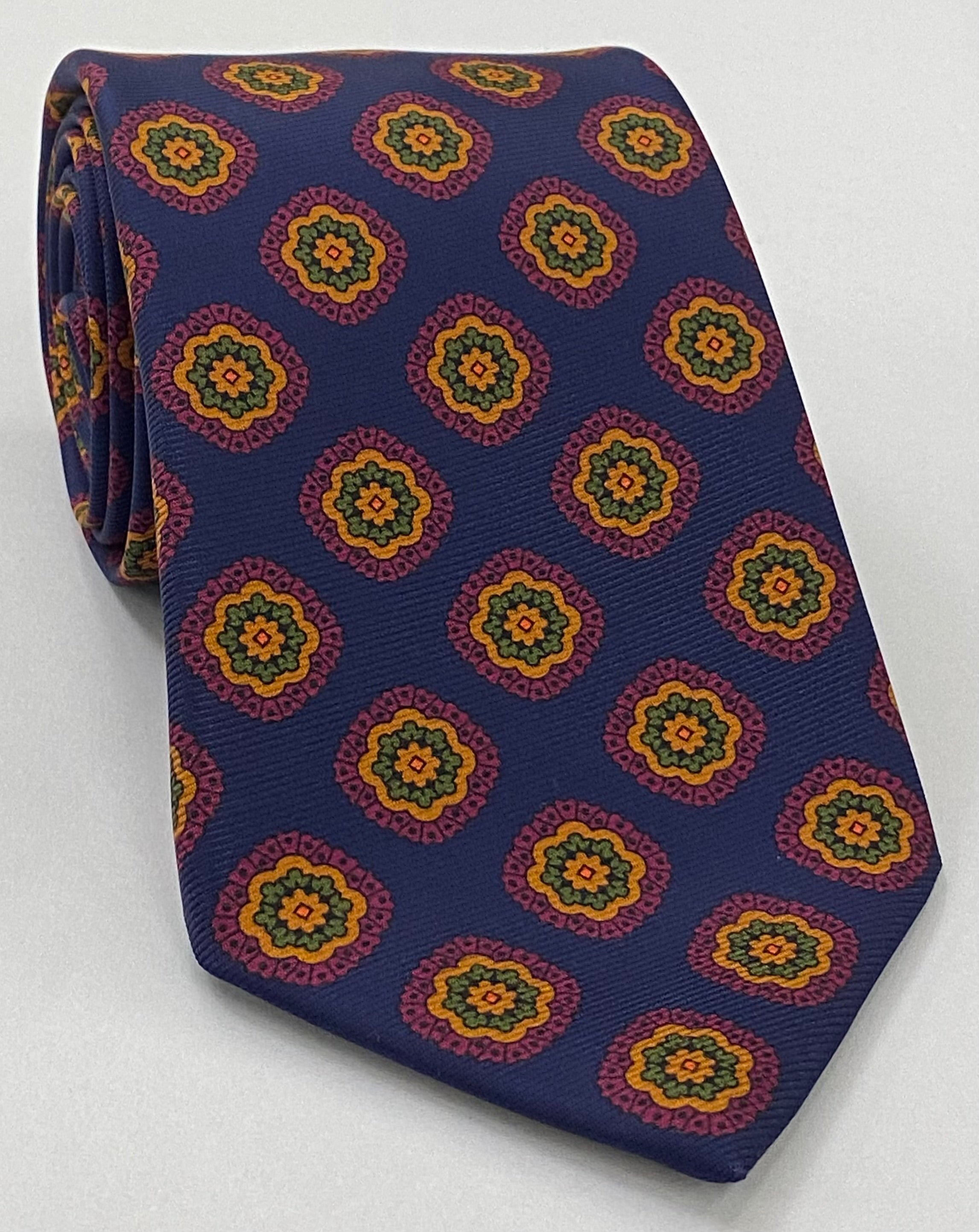 Macclesfield Modern Madder Printed Silk Tie MMPT-139