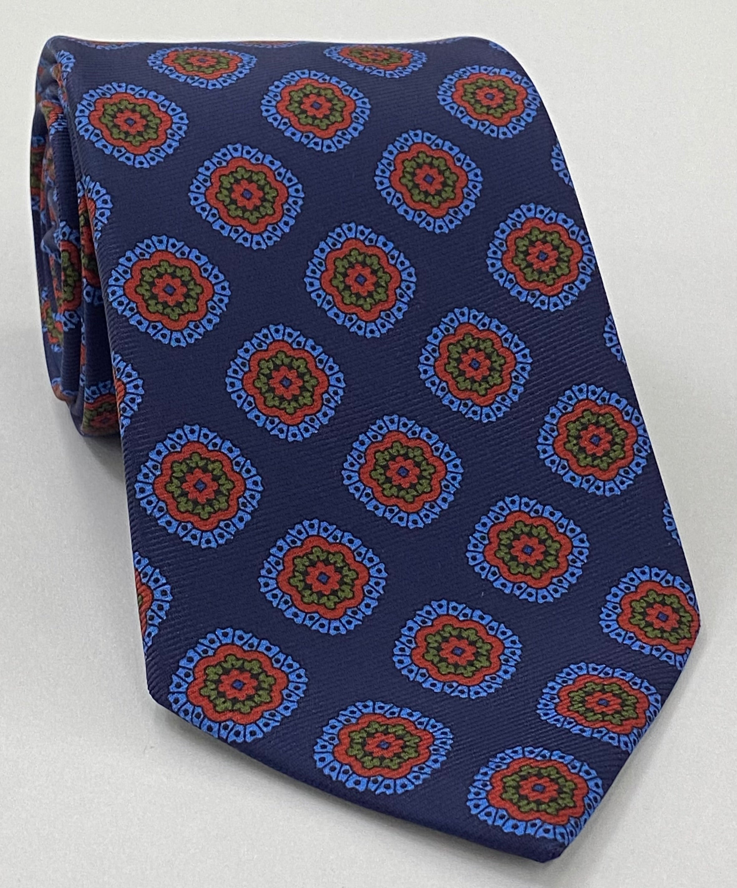 Macclesfield Modern Madder Printed Silk Tie MMPT-140