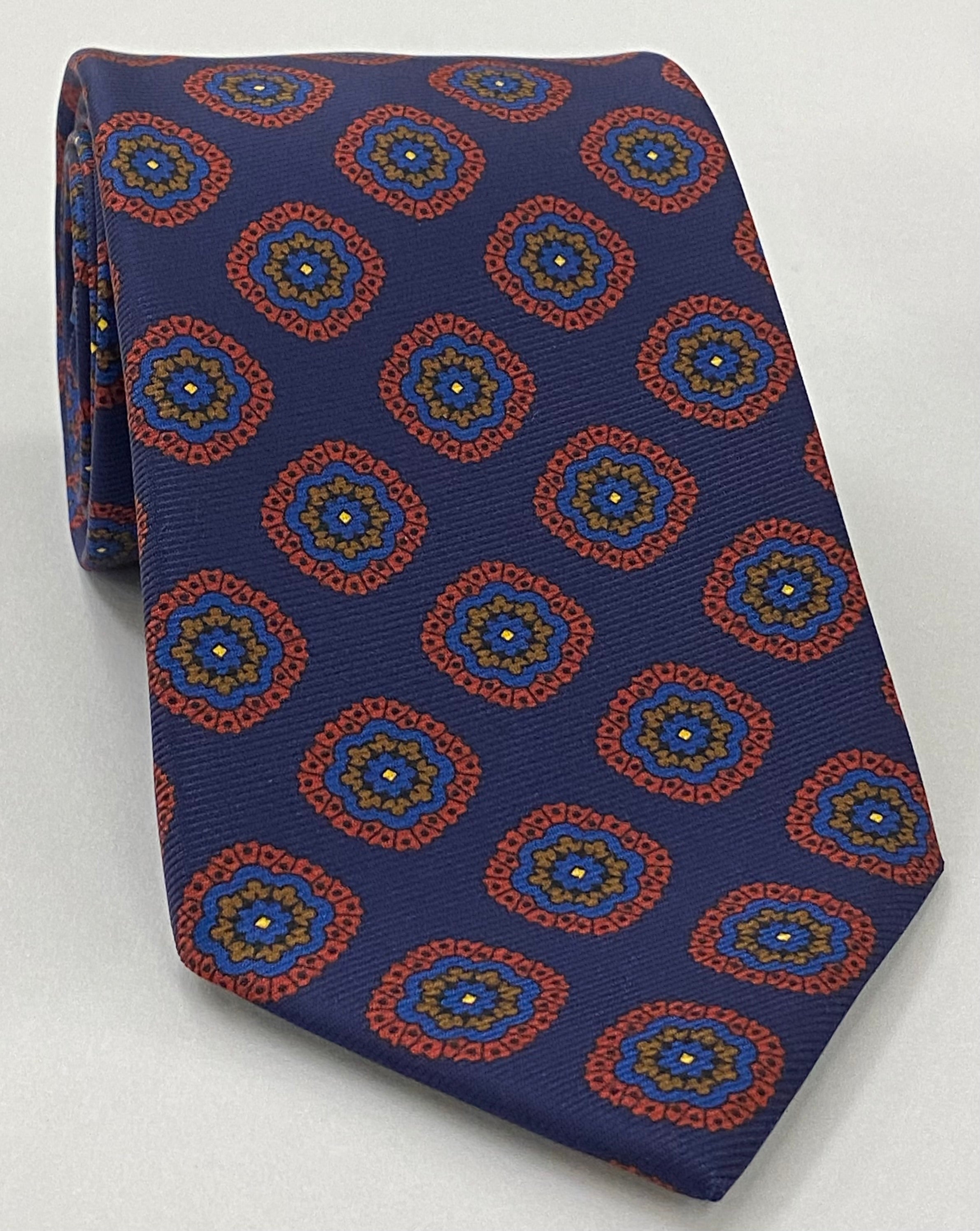 Macclesfield Modern Madder Printed Silk Tie MMPT-141