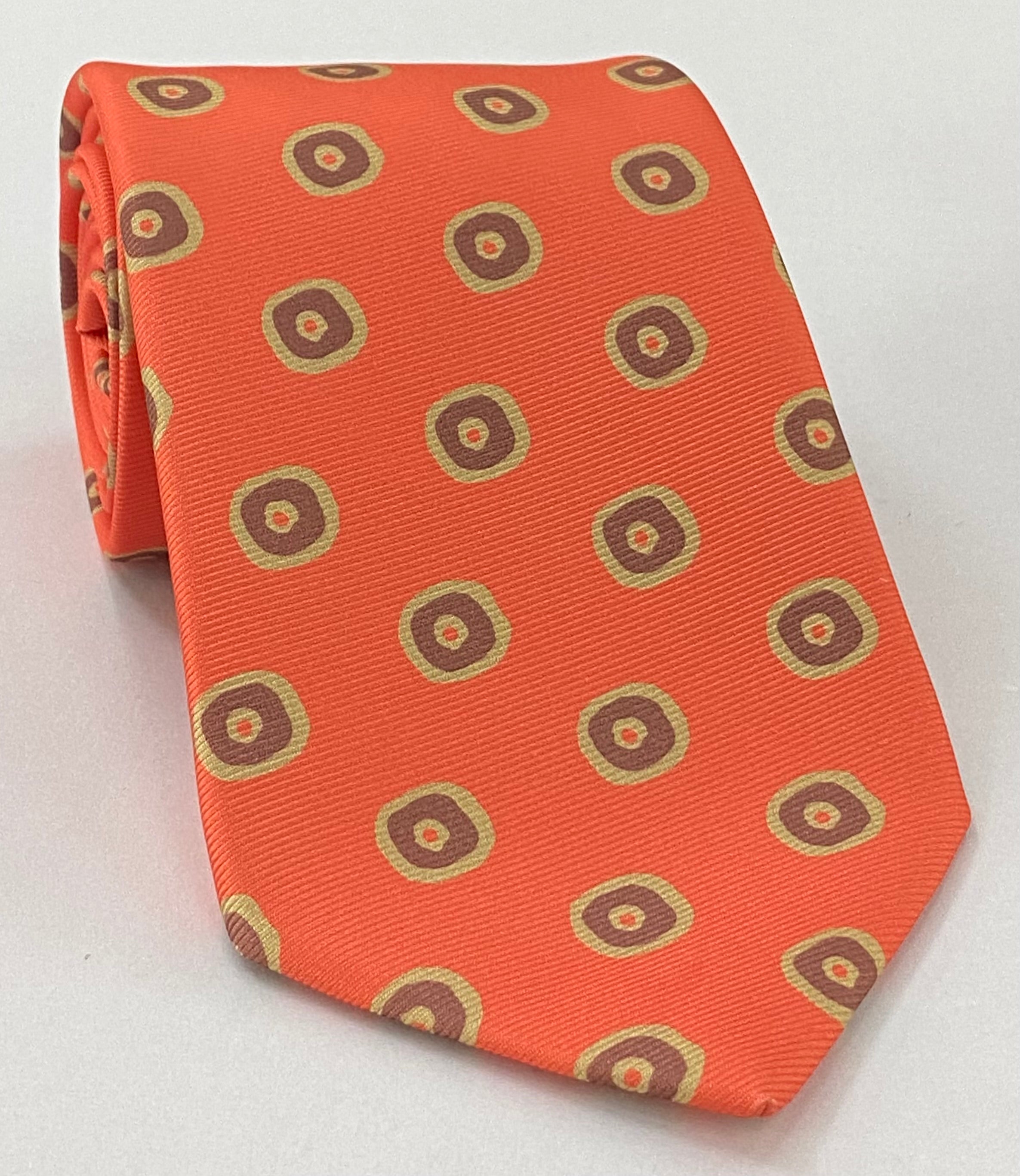 Macclesfield Modern Madder Printed Silk Tie MMPT-147