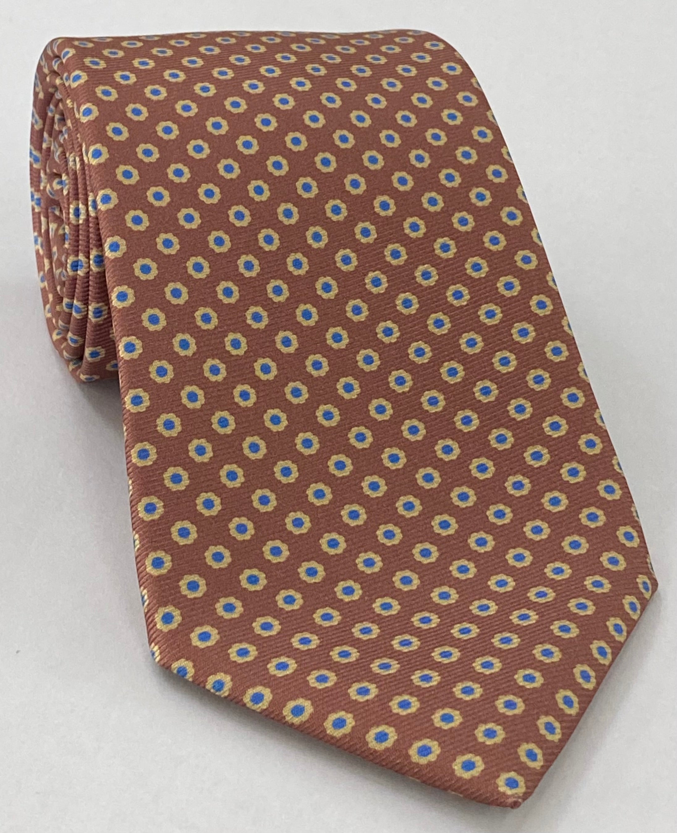 Macclesfield Modern Madder Printed Silk Tie MMPT-153