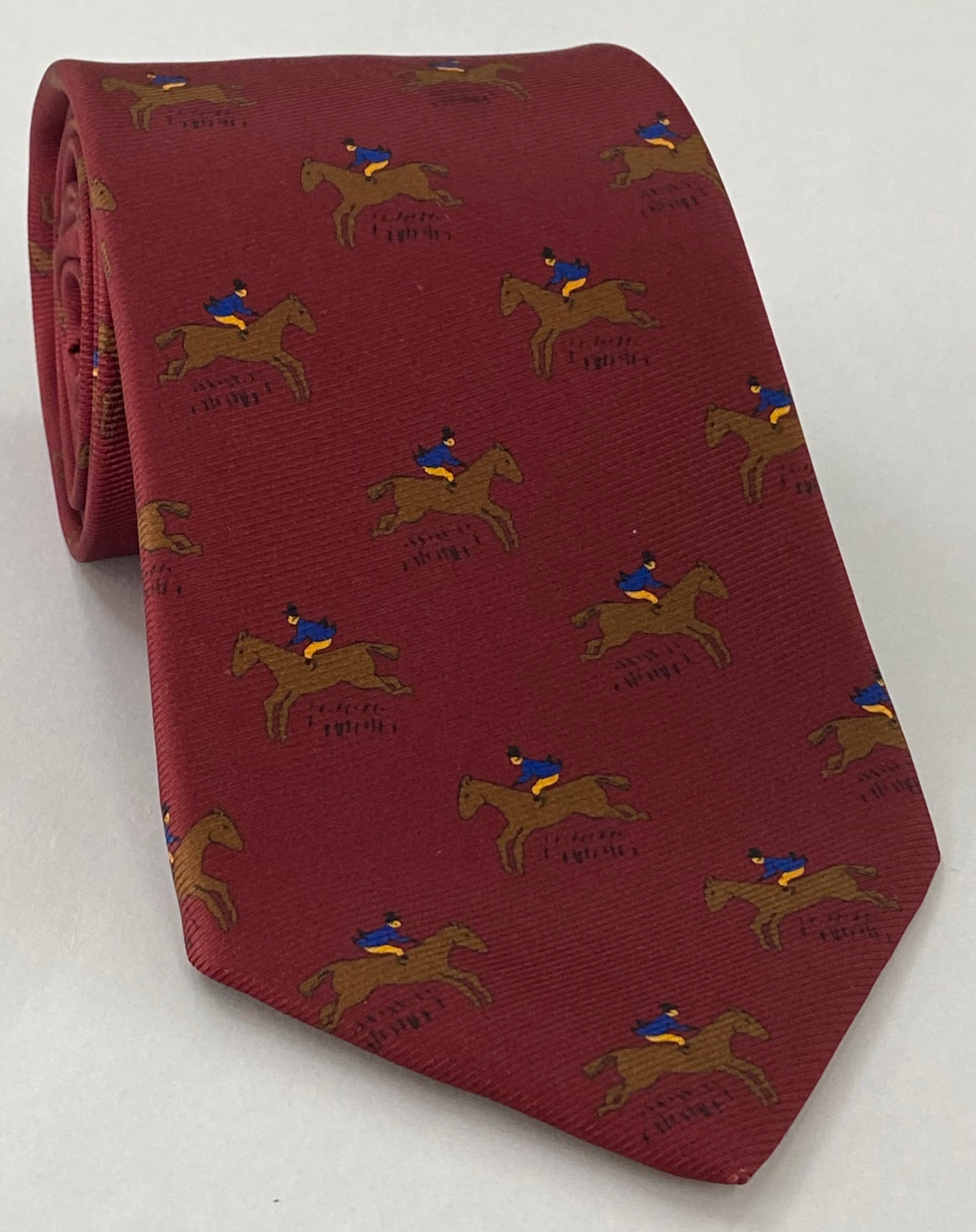 맥클스필드 모던 마더 프린트 실크 타이 MMPT-173