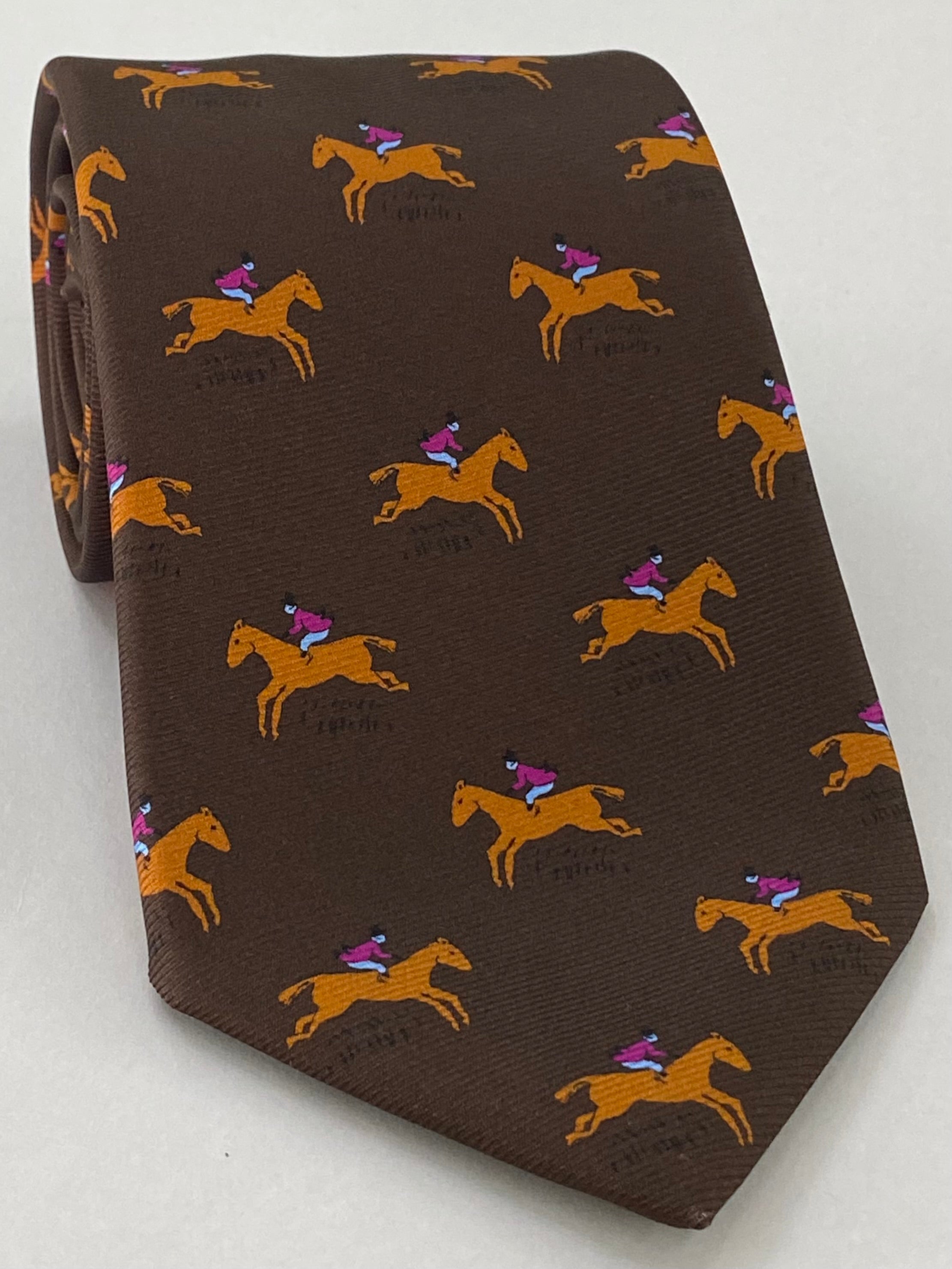 맥클스필드 모던 마더 프린트 실크 타이 MMPT-174