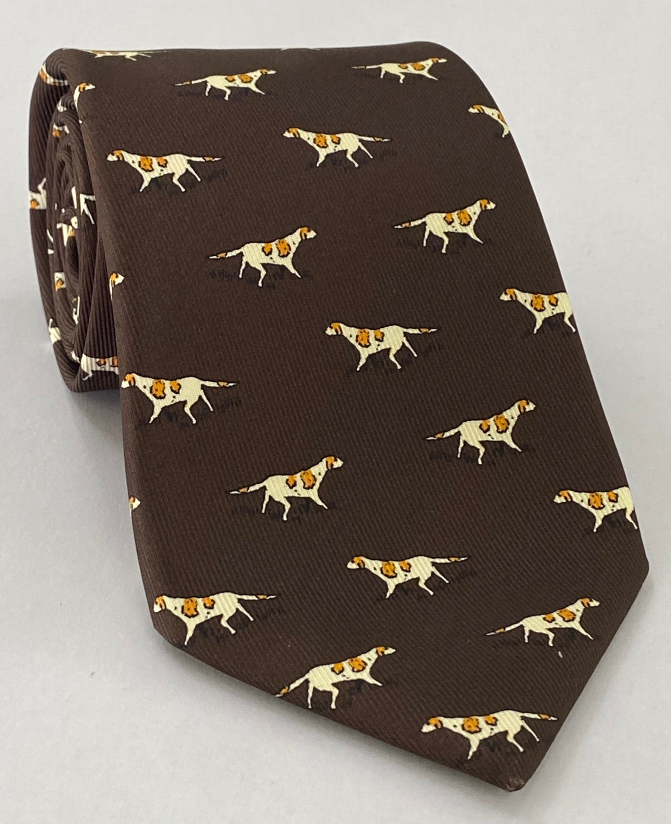 맥클즈필드 모던 마더 프린트 실크 타이 MMPT-181