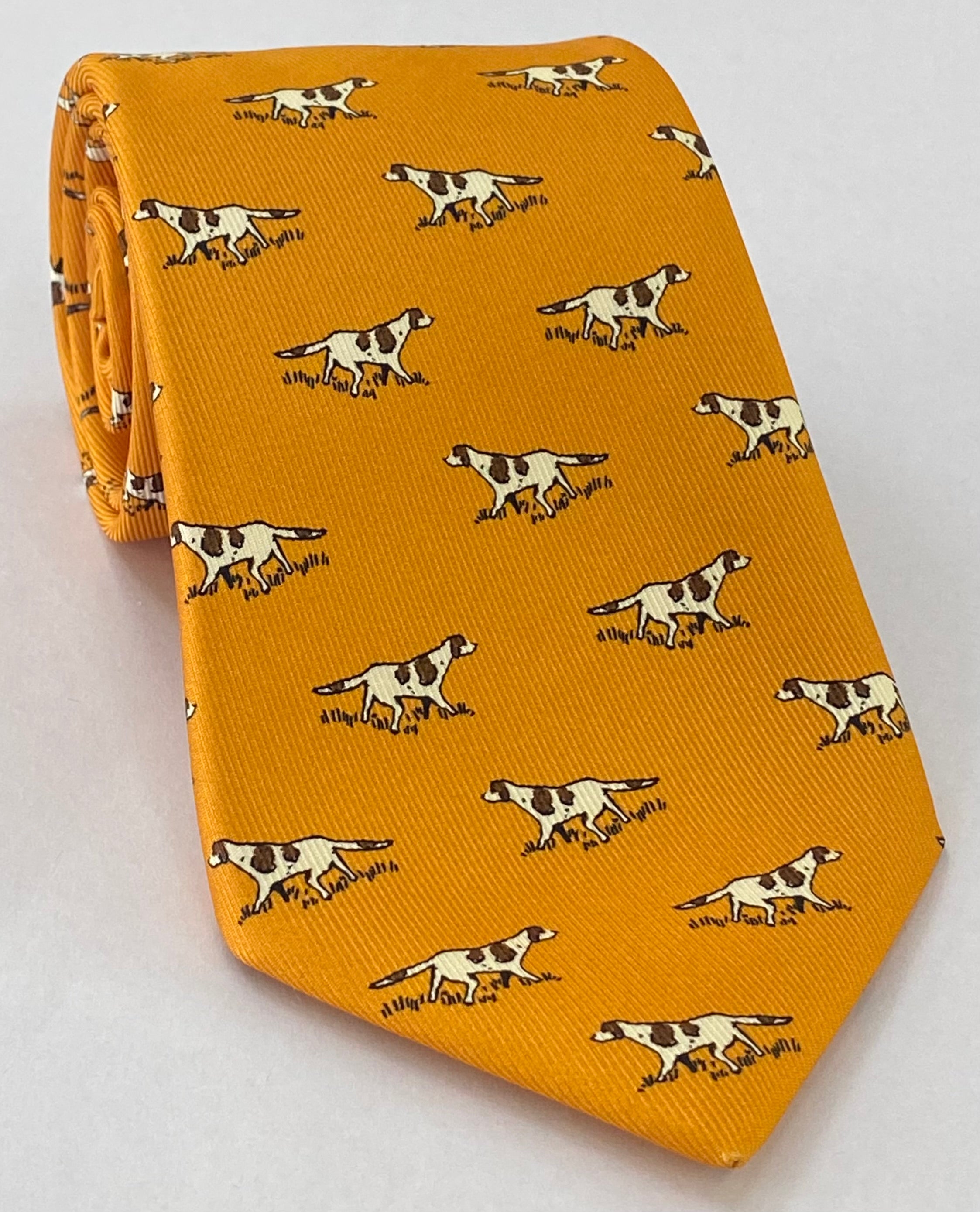 맥클스필드 모던 마더 프린트 실크 타이 MMPT-184