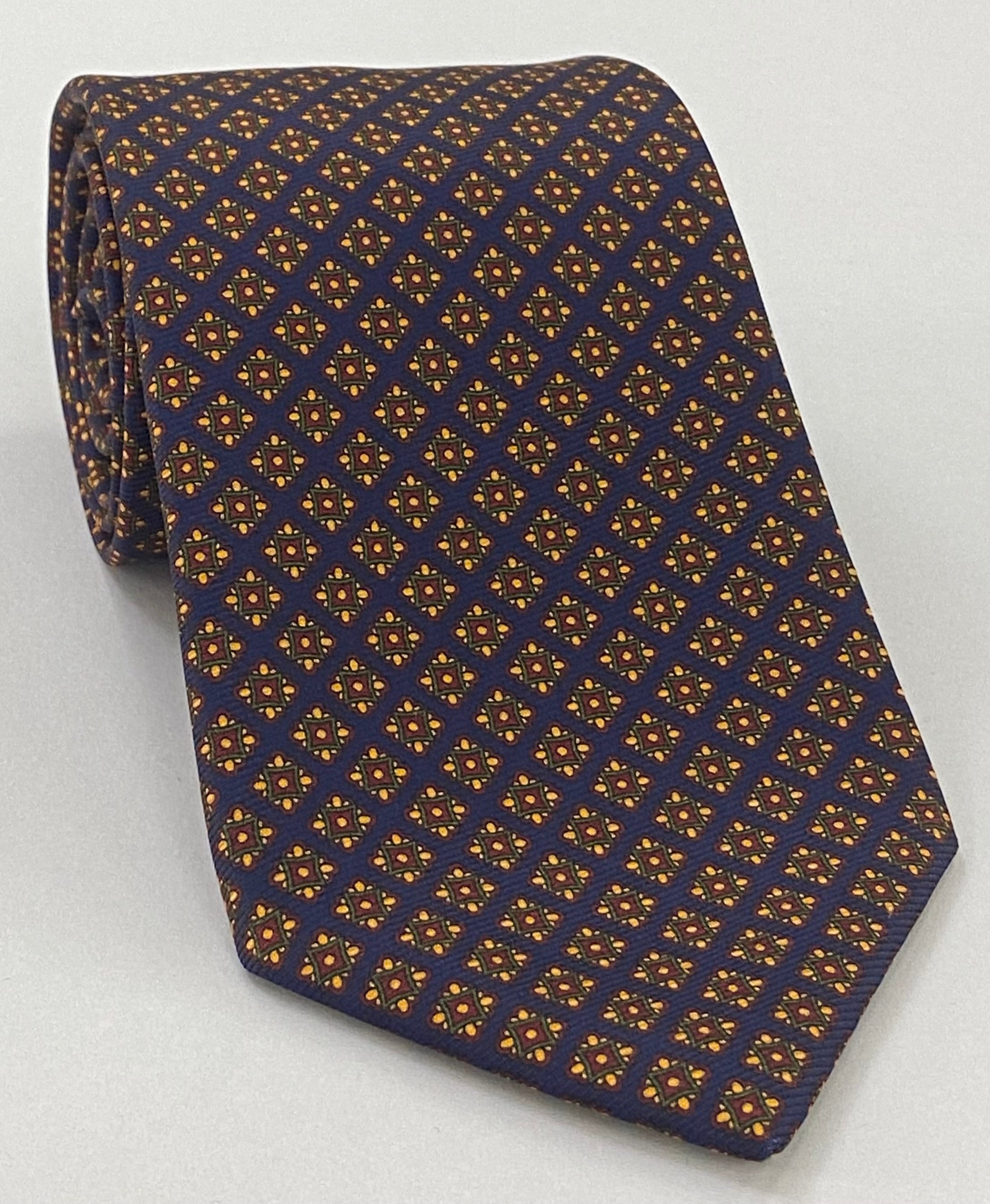 맥클스필드 모던 마더 프린트 실크 타이 MMPT-185