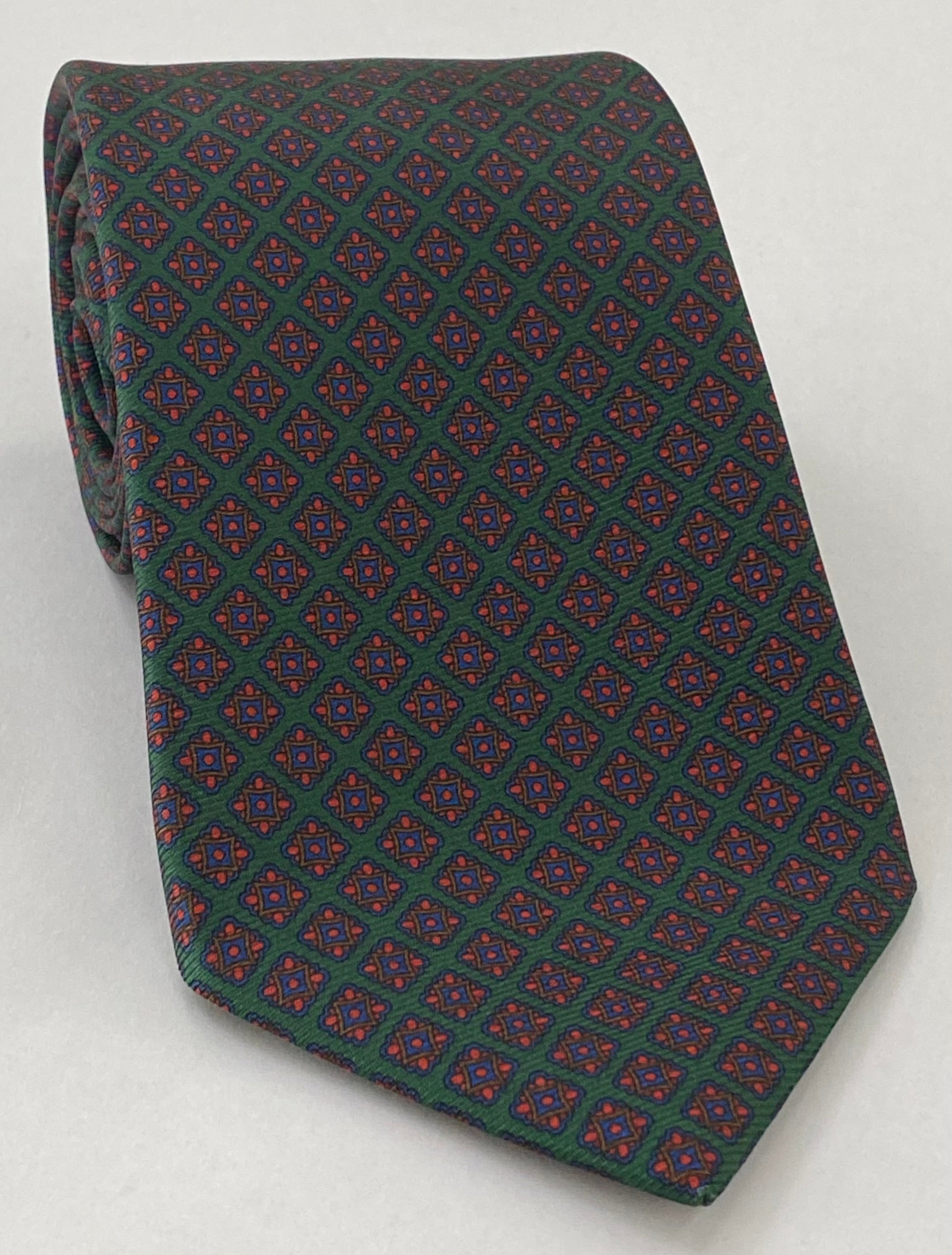 맥클스필드 모던 마더 프린트 실크 타이 MMPT-191