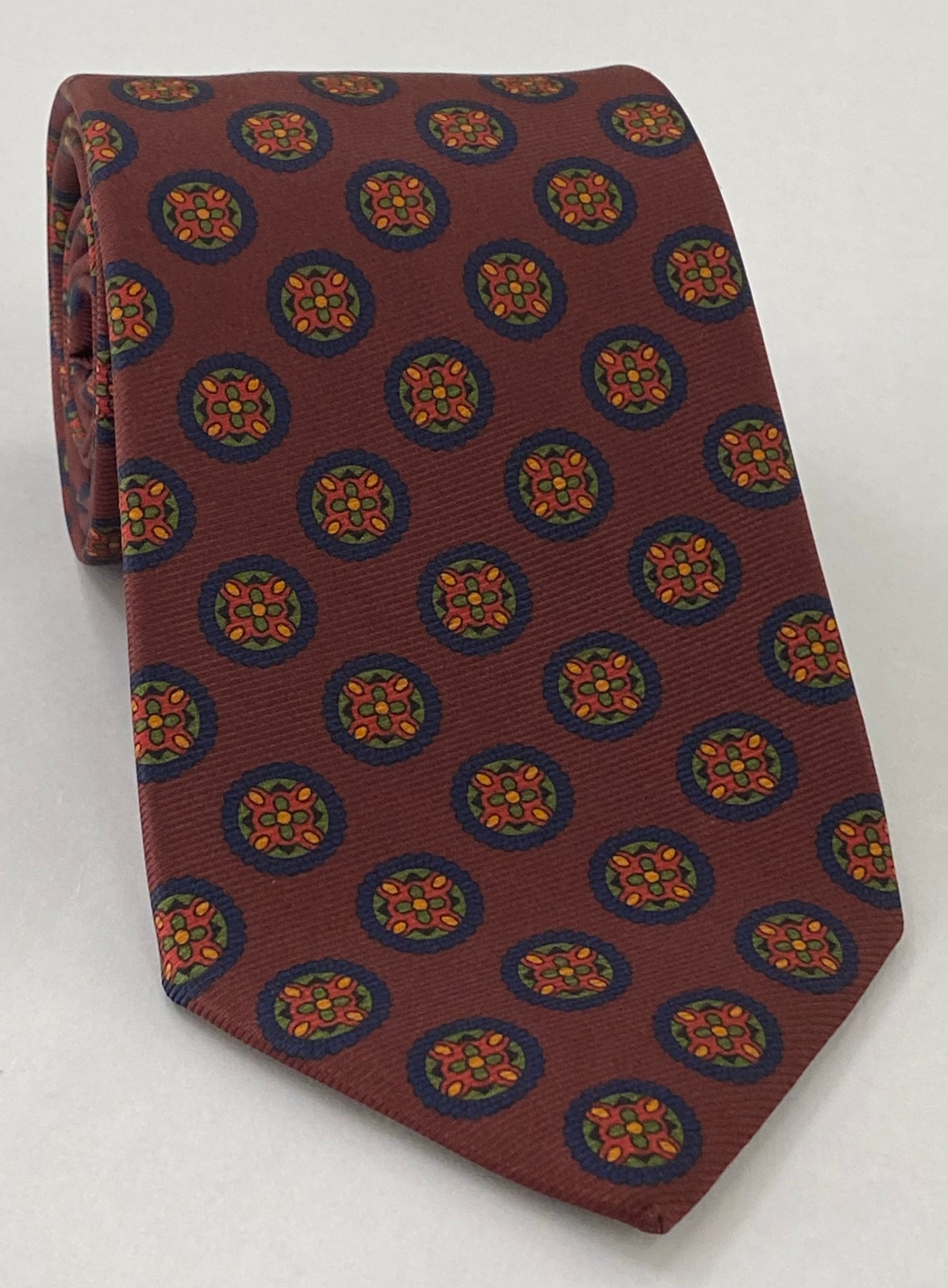 맥클즈필드 모던 마더 프린트 실크 타이 MMPT-192