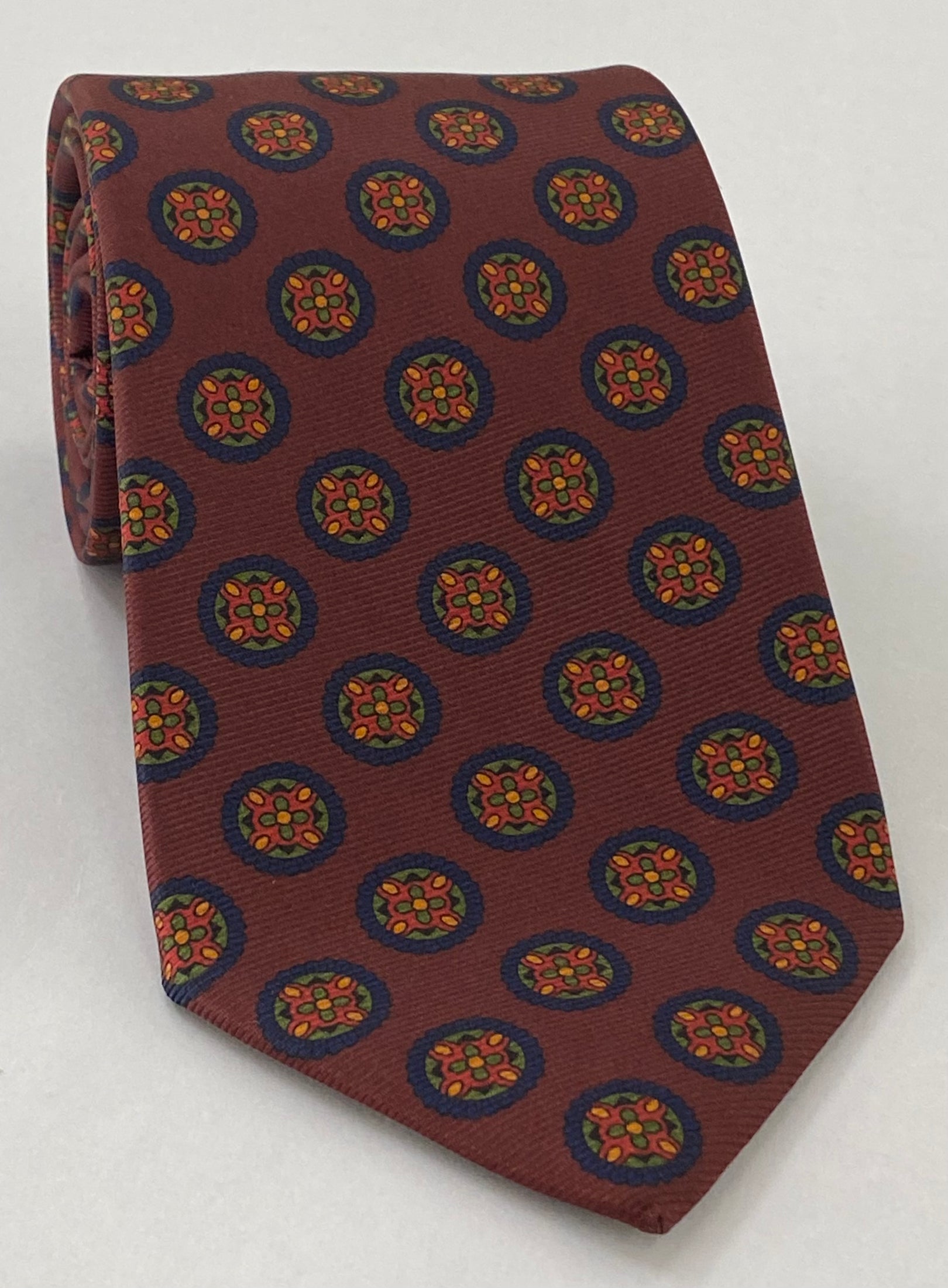 マクルズフィールド モダンマダー プリントシルクタイ MMPT-192