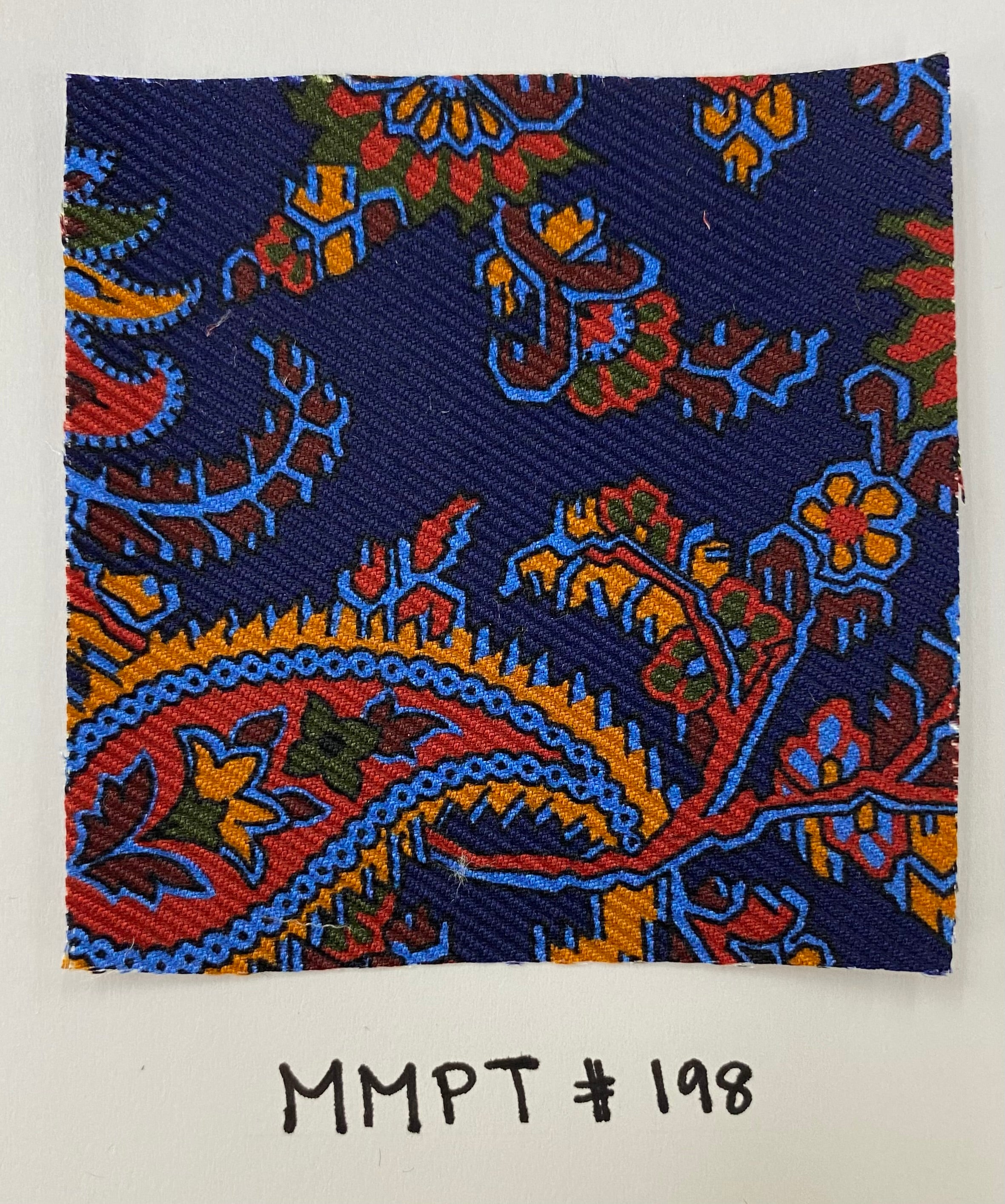 Macclesfield Modern Madder Printed Silk Tie MMPT-198