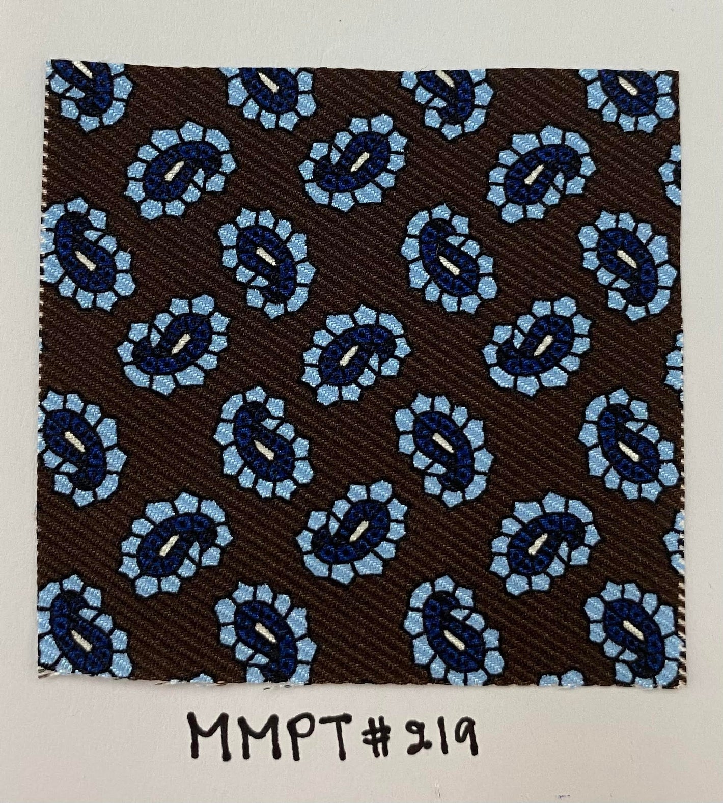 맥클스필드 모던 마더 프린트 실크 타이 MMPT-219