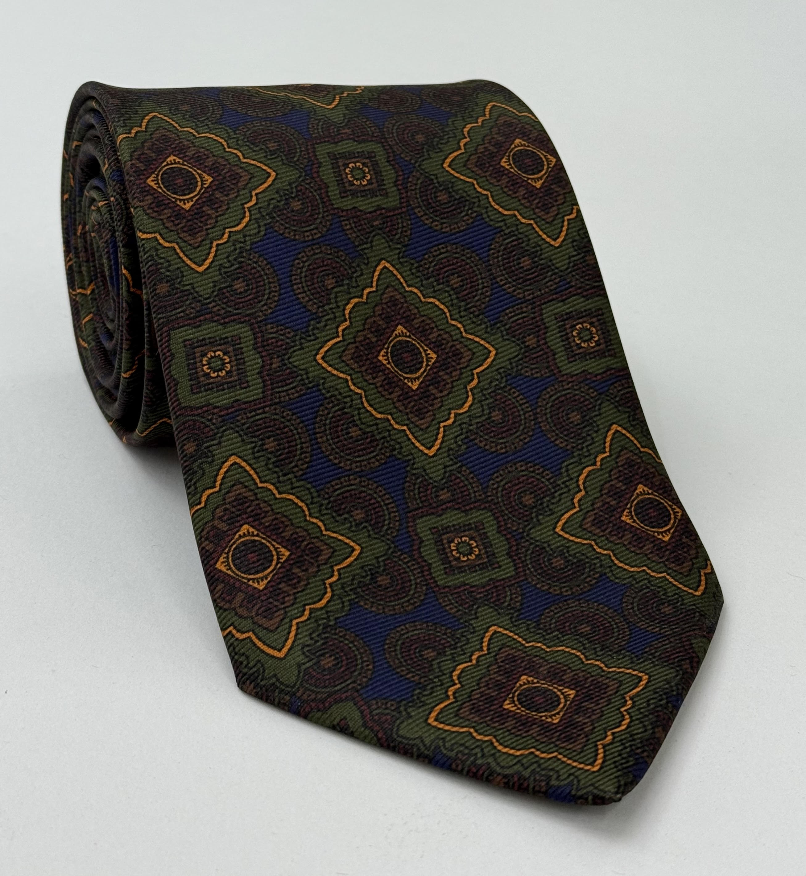 Macclesfield Modern Madder Printed Silk Tie MMPT-221