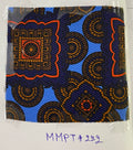 深藍、橘色與巧克力色搭配淺藍底 Macclesfield Modern Madder 印花絲領帶 MMPT-222
