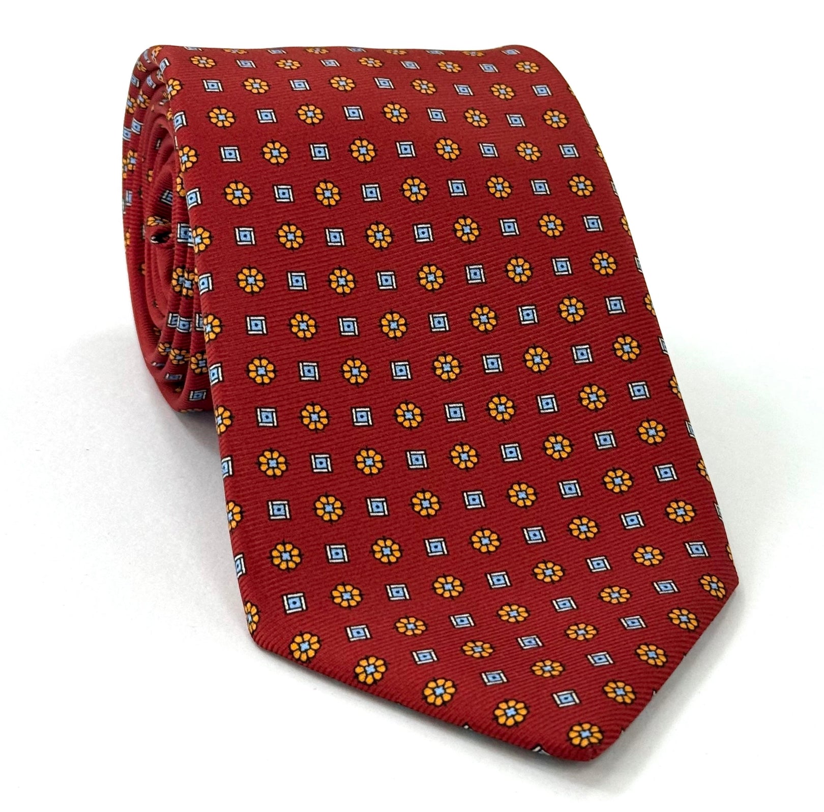 Macclesfield Modern Madder Printed Silk Tie MMPT-232