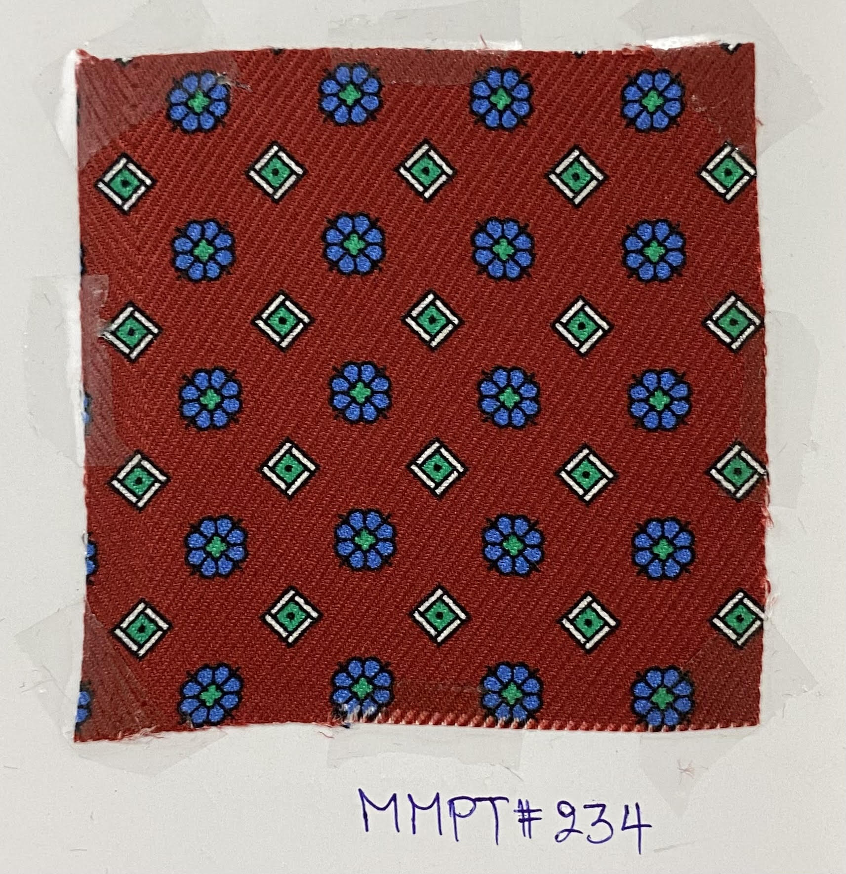 Macclesfield Modern Madder Printed Silk Tie MMPT-234