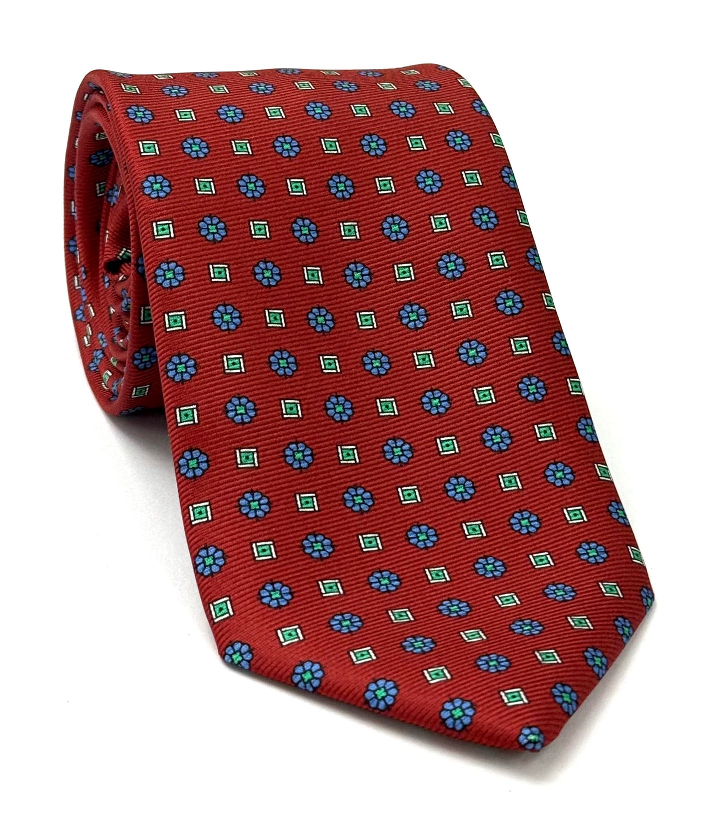 맥클스필드 모던 마더 프린트 실크 타이 MMPT-234