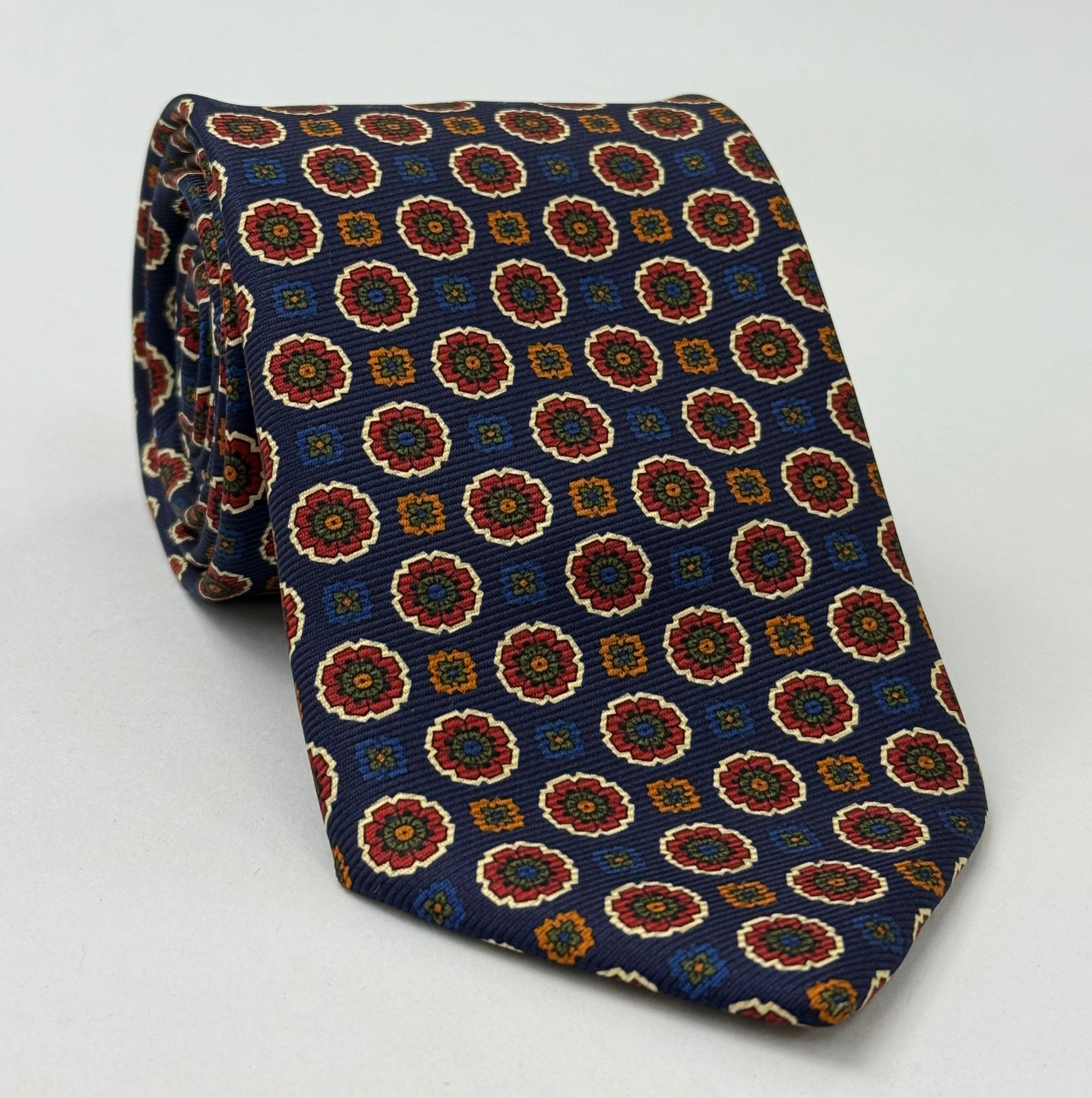 Macclesfield Modern Madder Printed Silk Tie MMPT-236