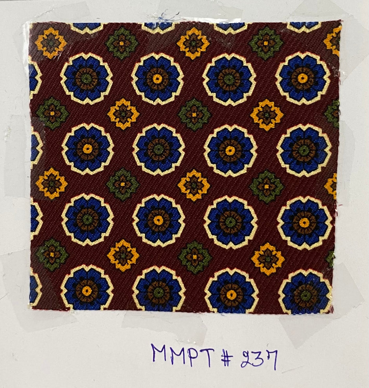 맥클즈필드 모던 마더 프린트 실크 타이 MMPT-237