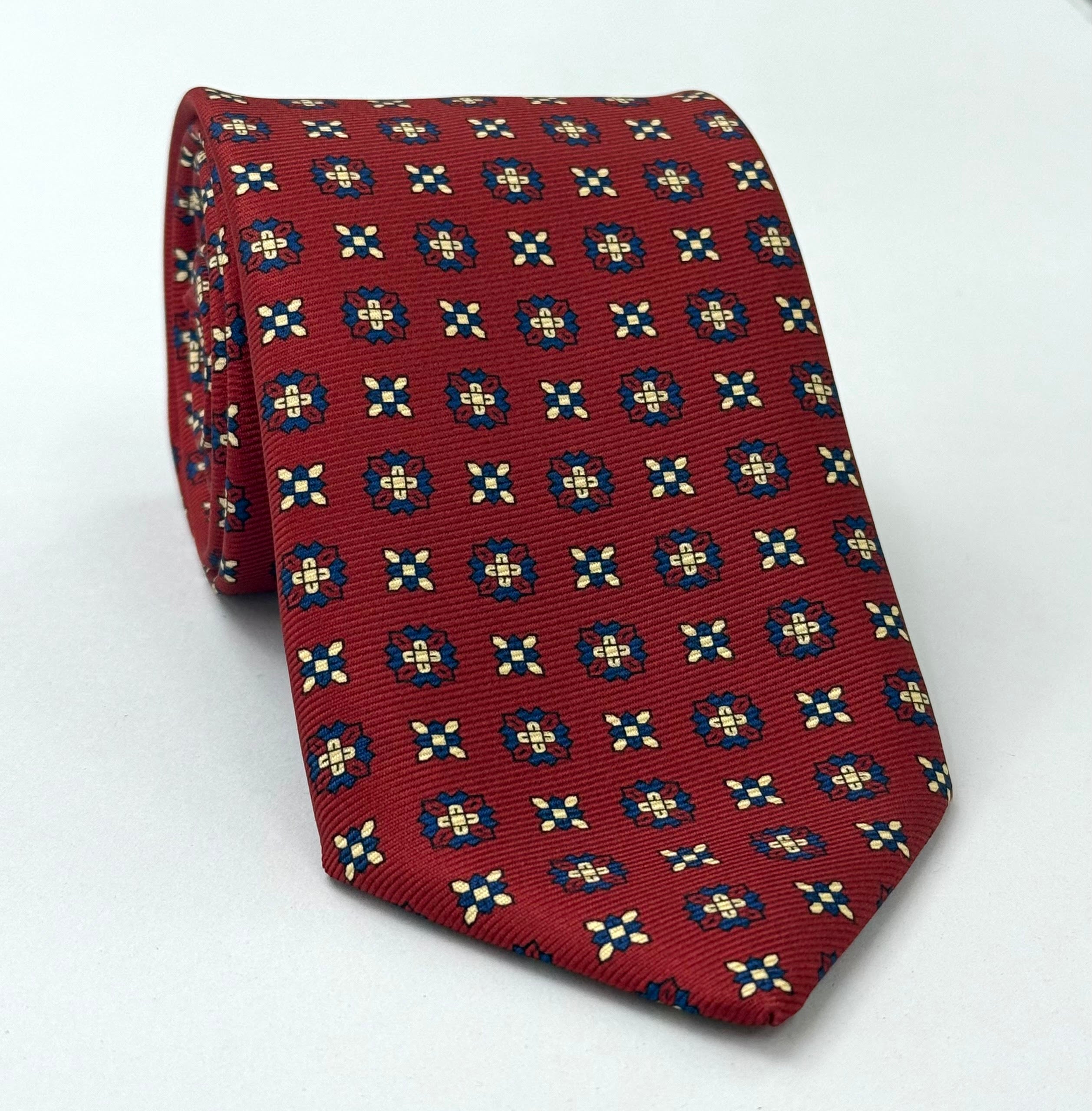Macclesfield Modern Madder Printed Silk Tie MMPT-245