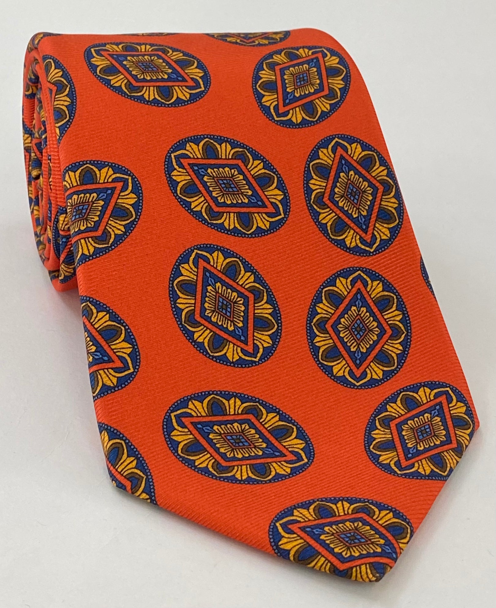 マクルズフィールド モダンマダー プリントシルクタイ MMPT-70