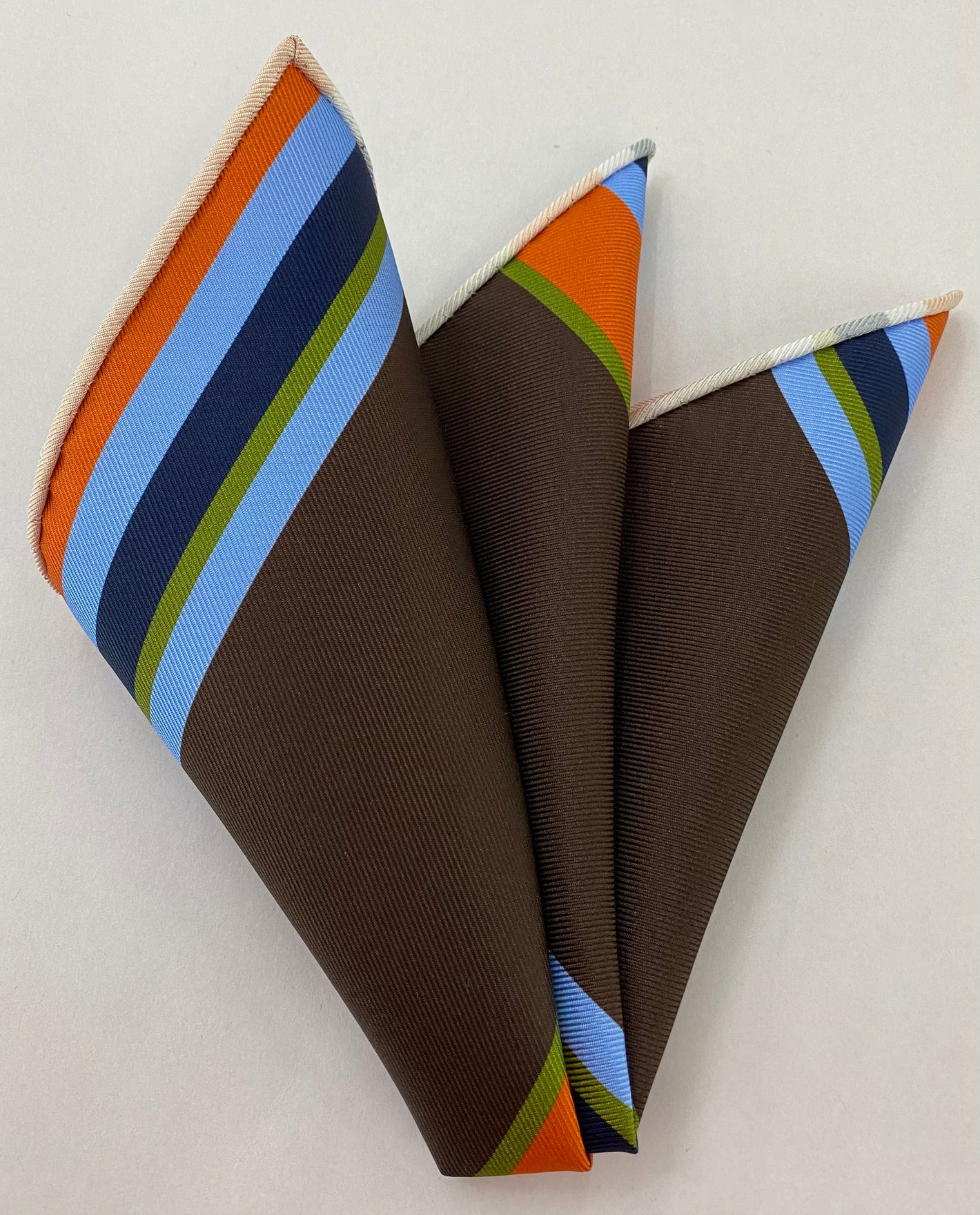 모던 마더 프린트 스트라이프 실크 포켓 스퀘어 MMSP-13