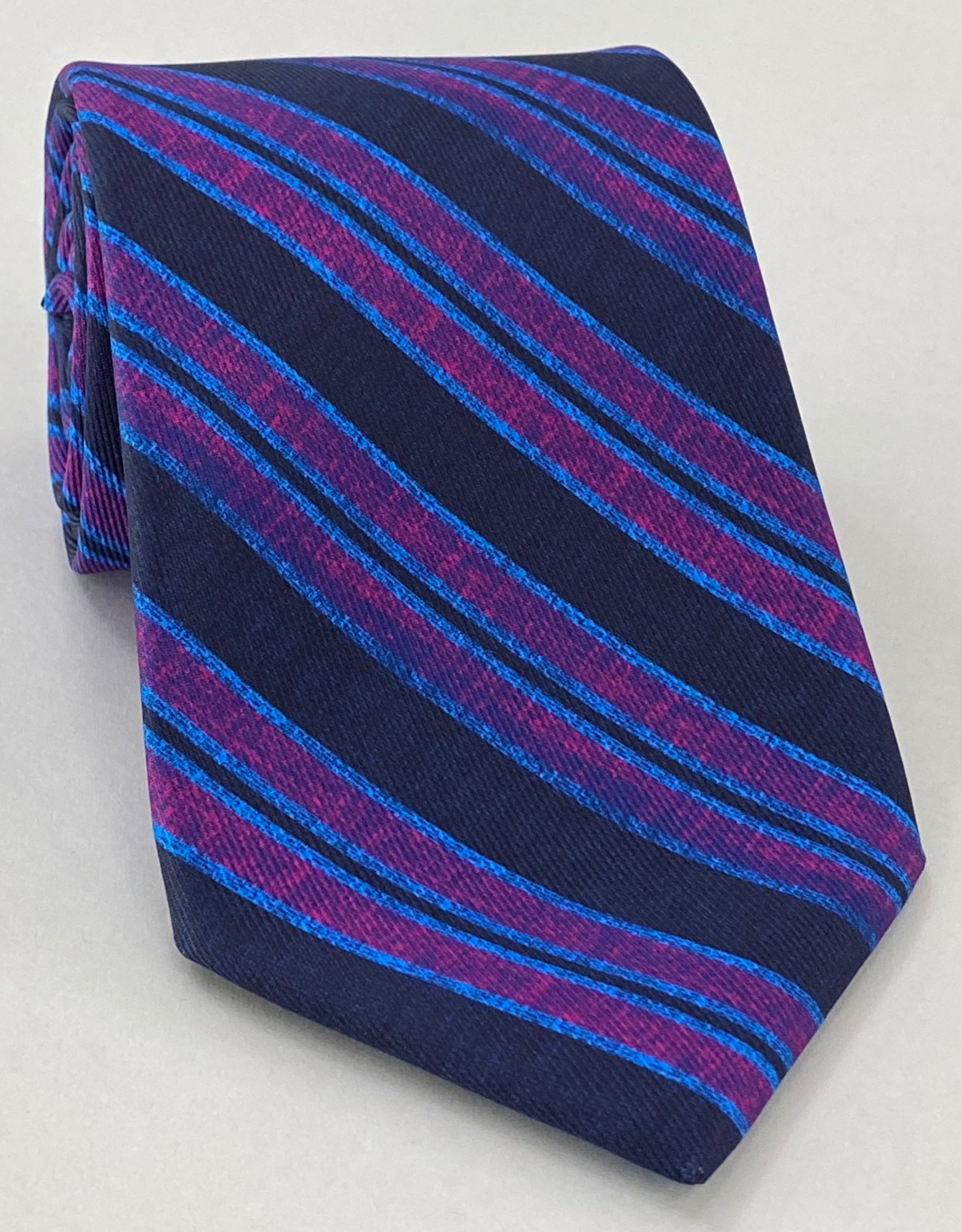 モダンマダー プリント ストライプ シルクタイ MMST-5