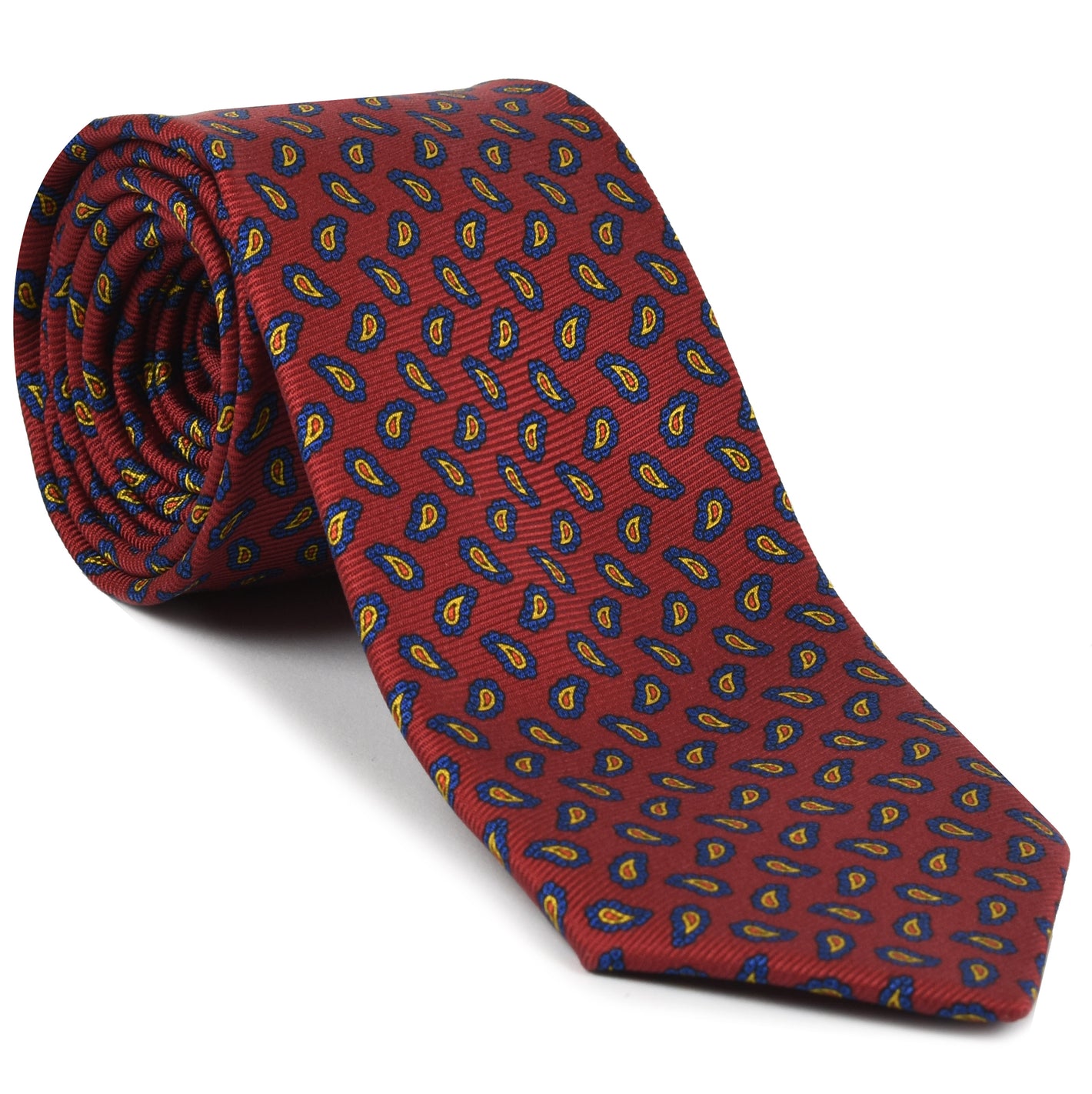{[en]:Macclesfield Madder Printed Silk Tie