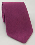 Fuchsia Mulberrywood 編織絲綢領帶 MWT-11