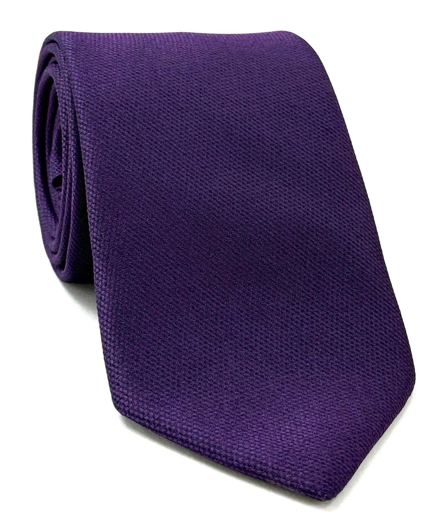 Dark Purple Mulberrywood Weave Silk Tie MWT-1