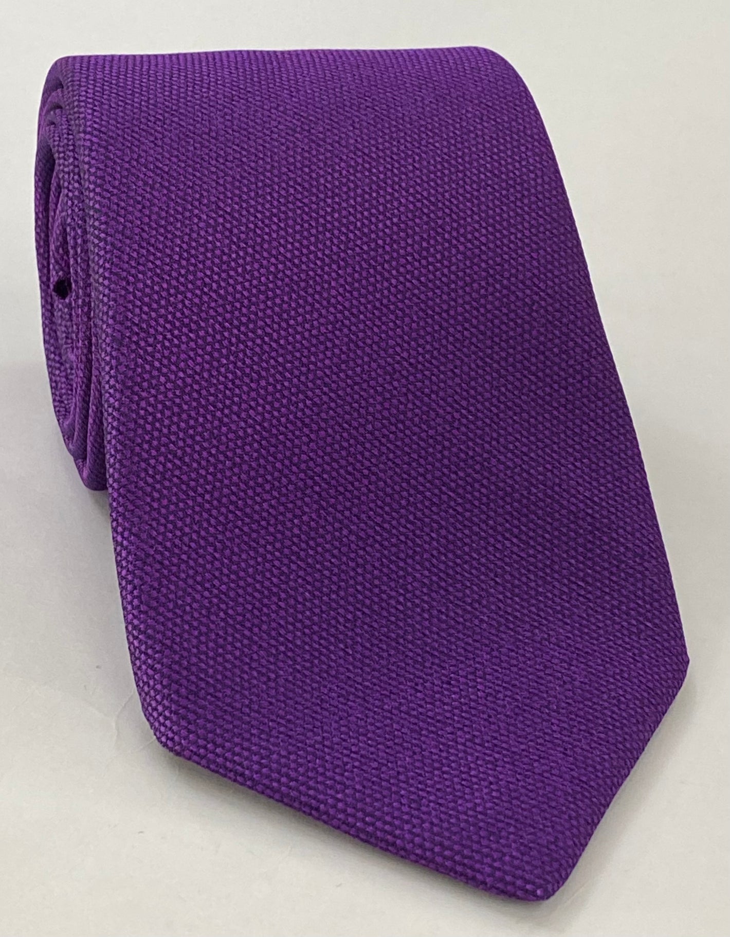 パープルマルベリーウッド織りシルクネクタイ MWT-2
