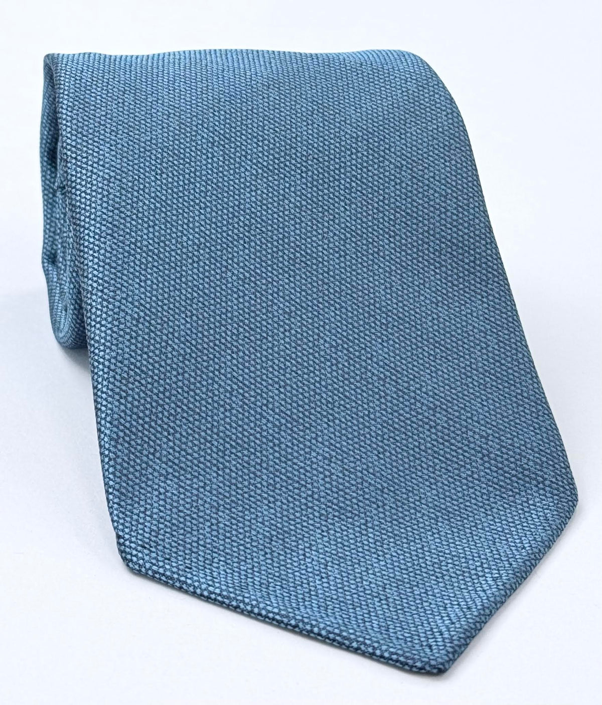 Steel Blue Mulberrywood Weave Silk Tie MWT-3