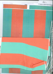 Modern Madder Print Stripe Silk Pocket Square MMSP-22